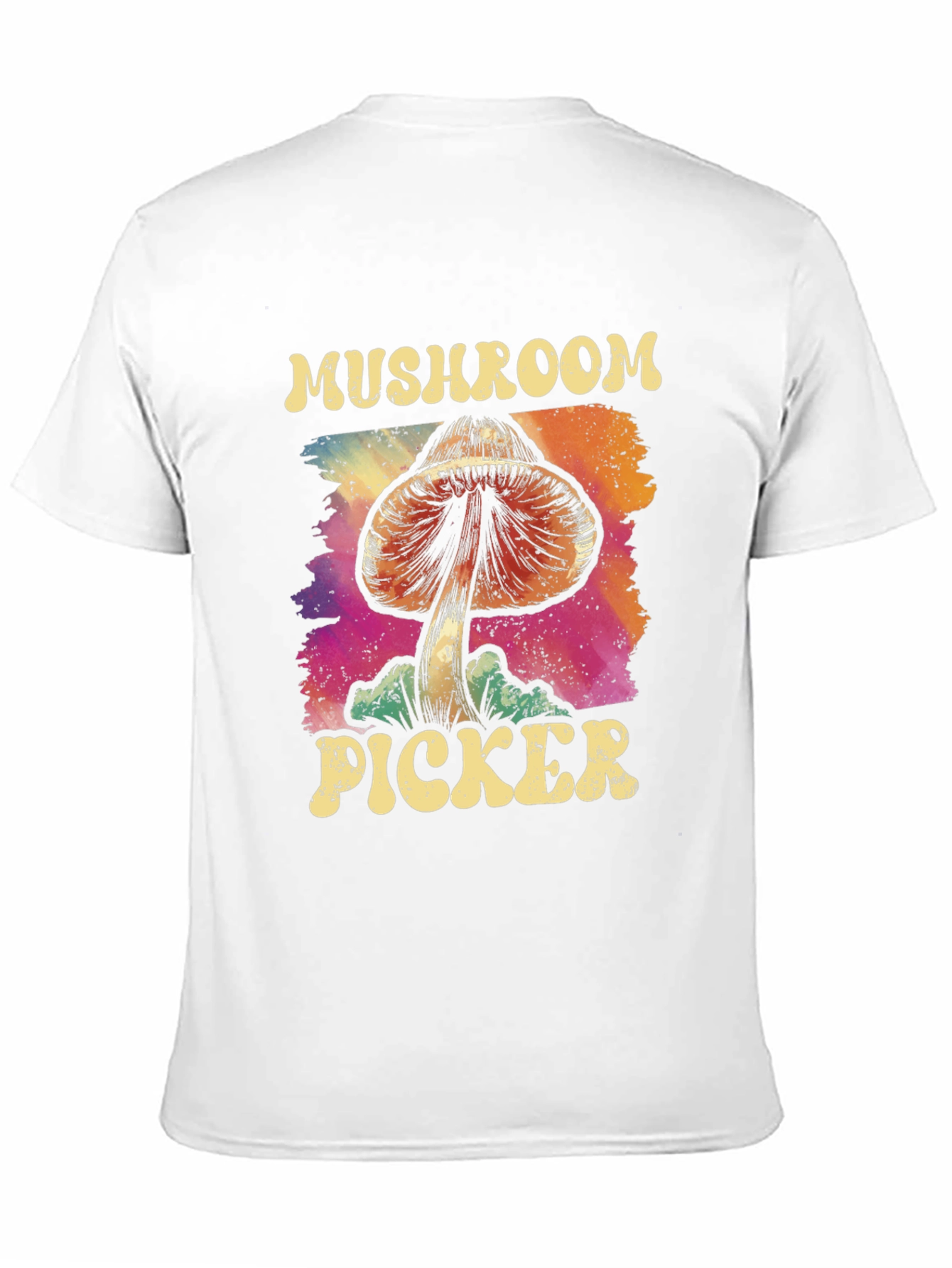 Mushroom Picker Tee - Psychedelic Graphic Novelty