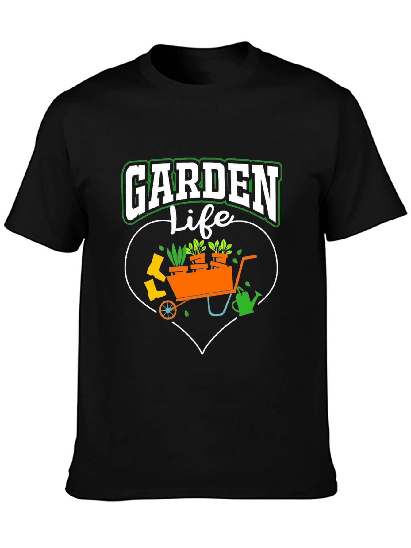 Garden Life T-Shirt: Gardening Heart Design