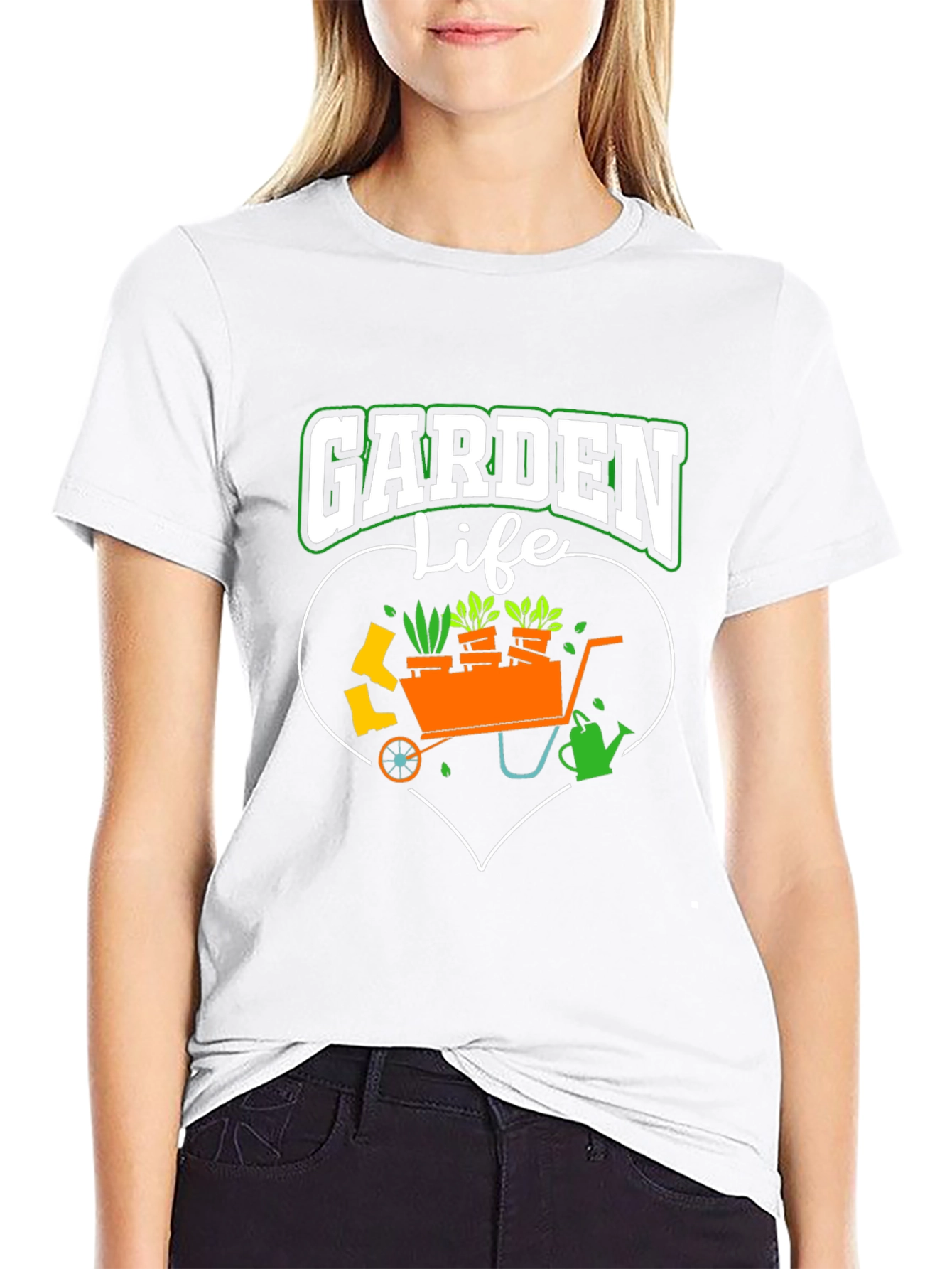 Garden Life T-Shirt: Gardening Heart Design