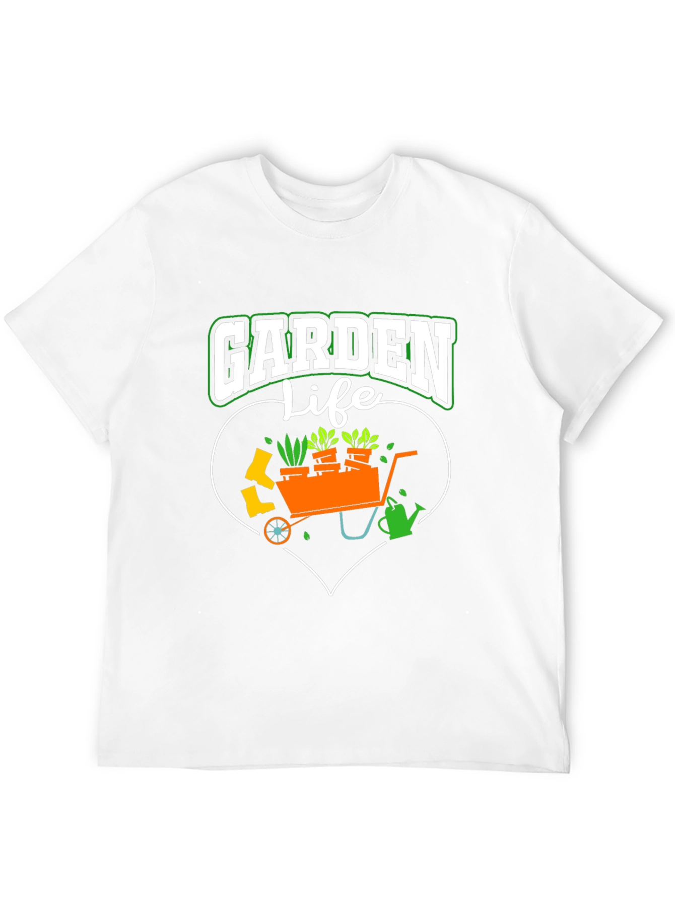 Garden Life T-Shirt: Gardening Heart Design