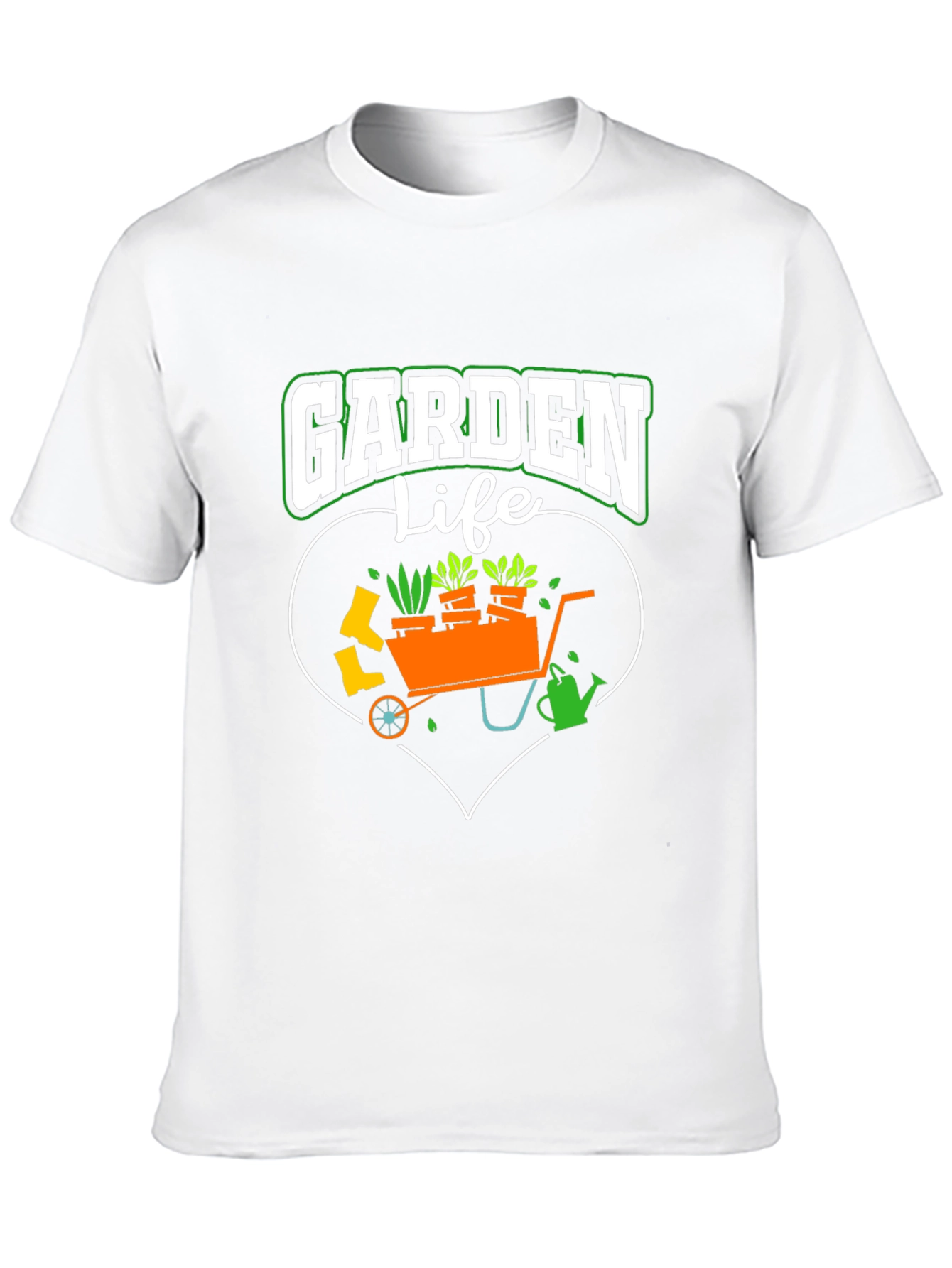 Garden Life T-Shirt: Gardening Heart Design