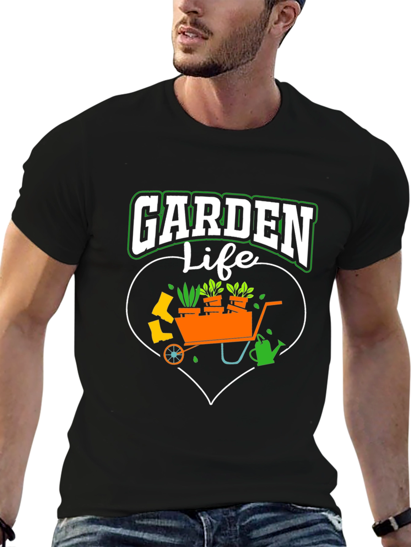 Garden Life T-Shirt: Gardening Heart Design