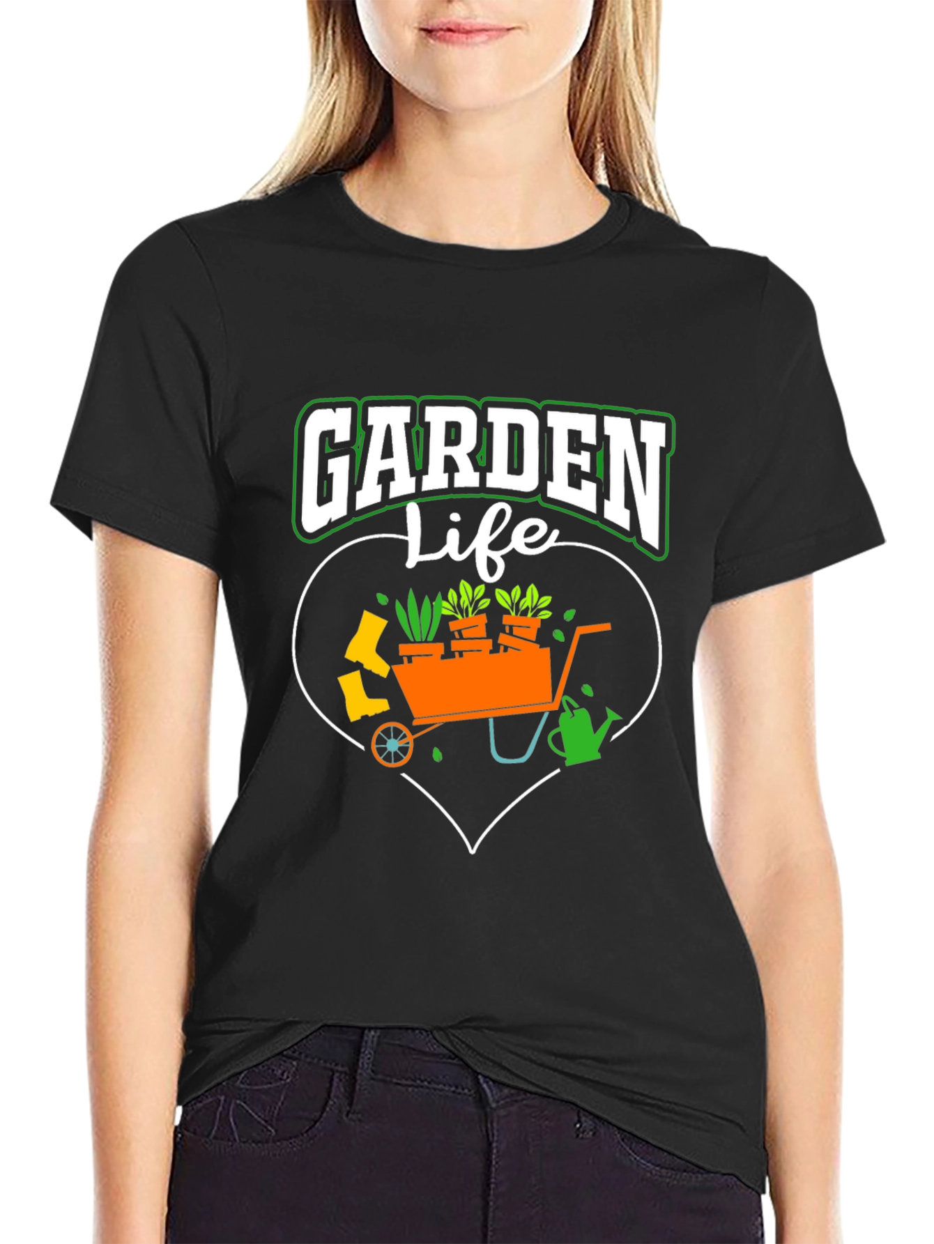 Garden Life T-Shirt: Gardening Heart Design