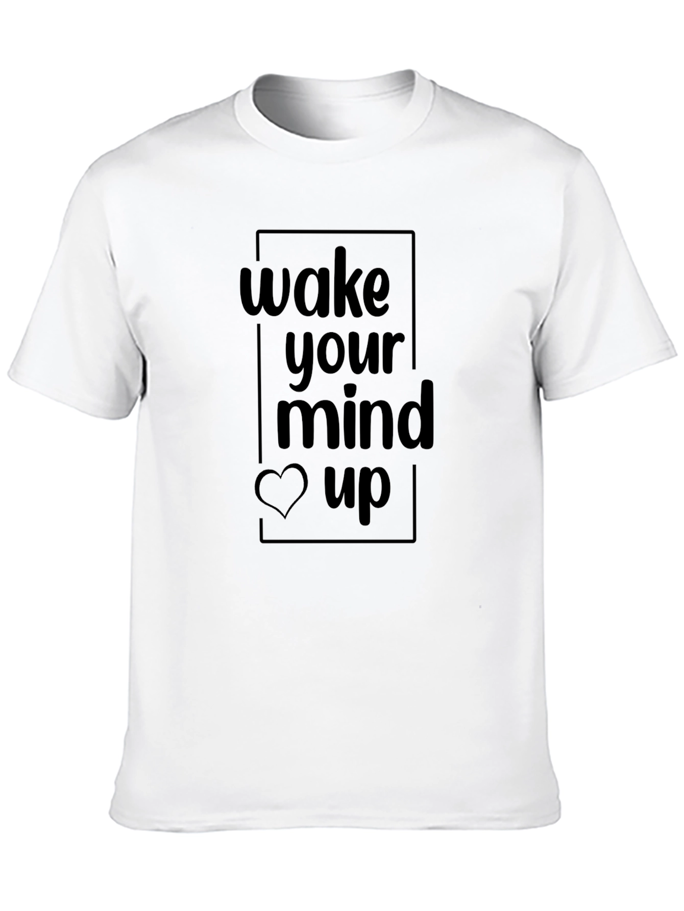 Wake Your Mind Up Graphic Tee - Black