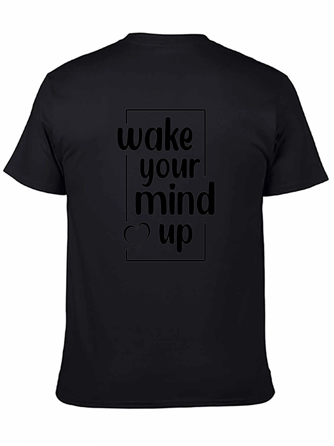 Wake Your Mind Up Graphic Tee - Black