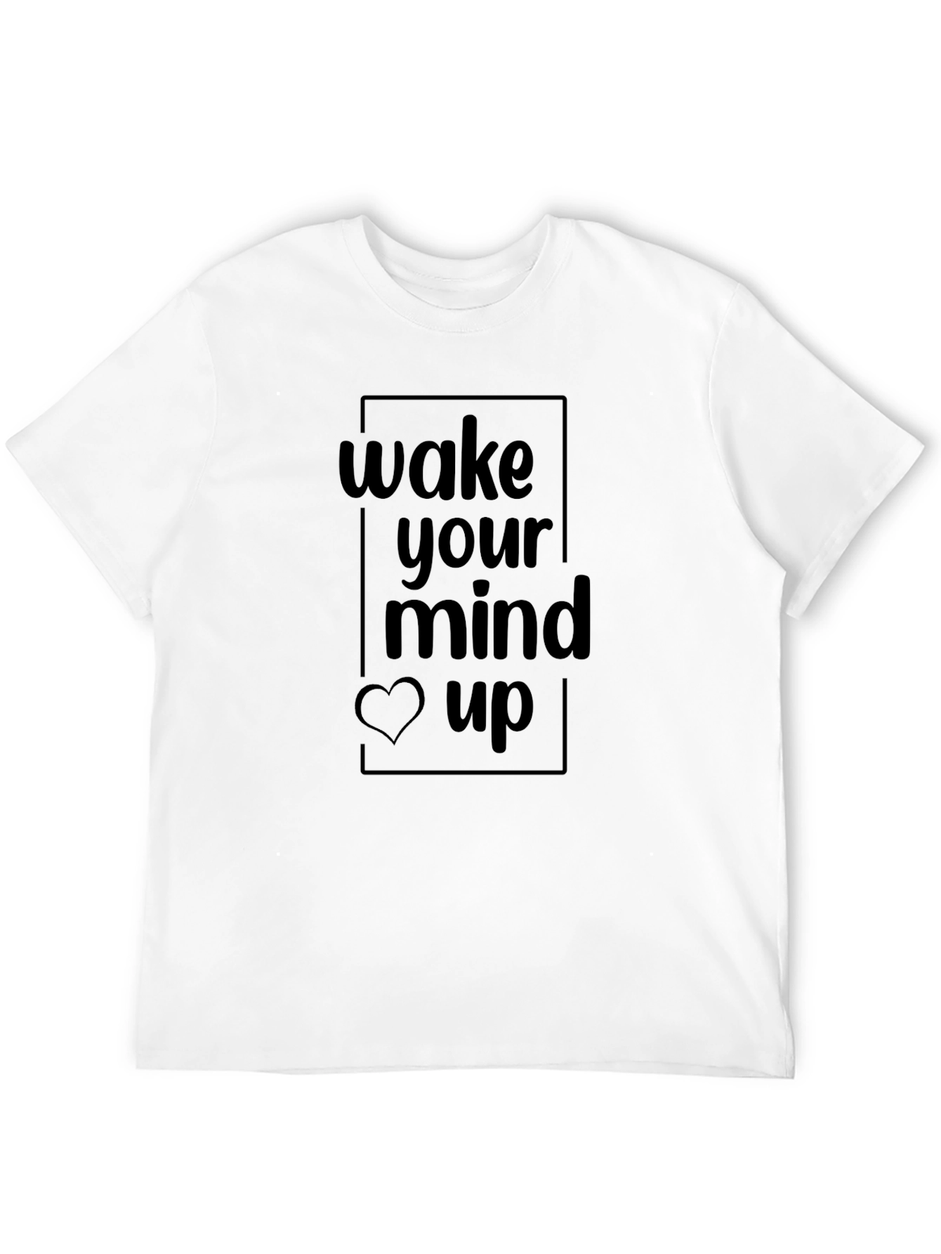 Wake Your Mind Up Graphic Tee - Black