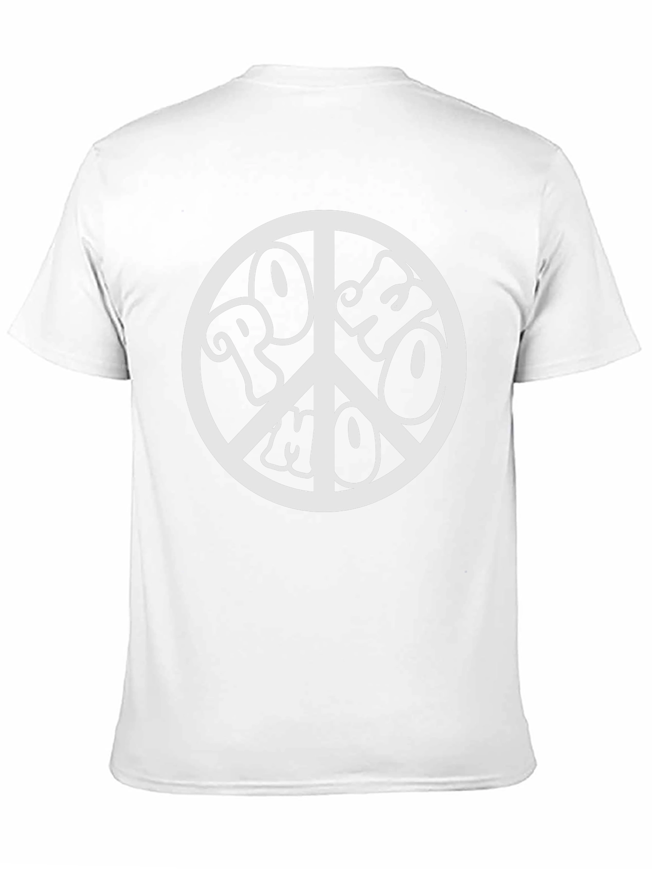 Retro PoHo Peace Sign Black T-Shirt