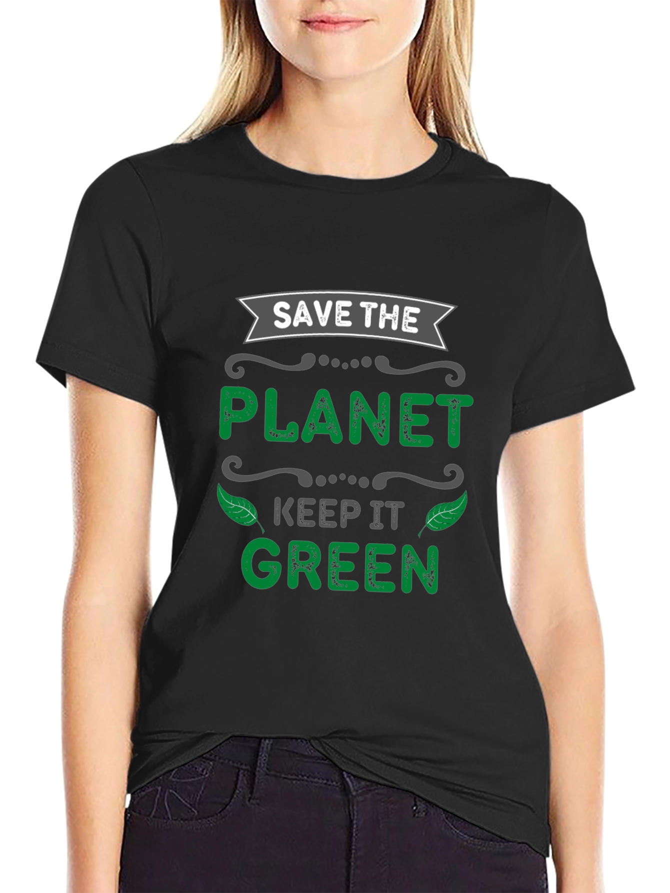 Eco-Friendly Save the Planet Graphic Tee