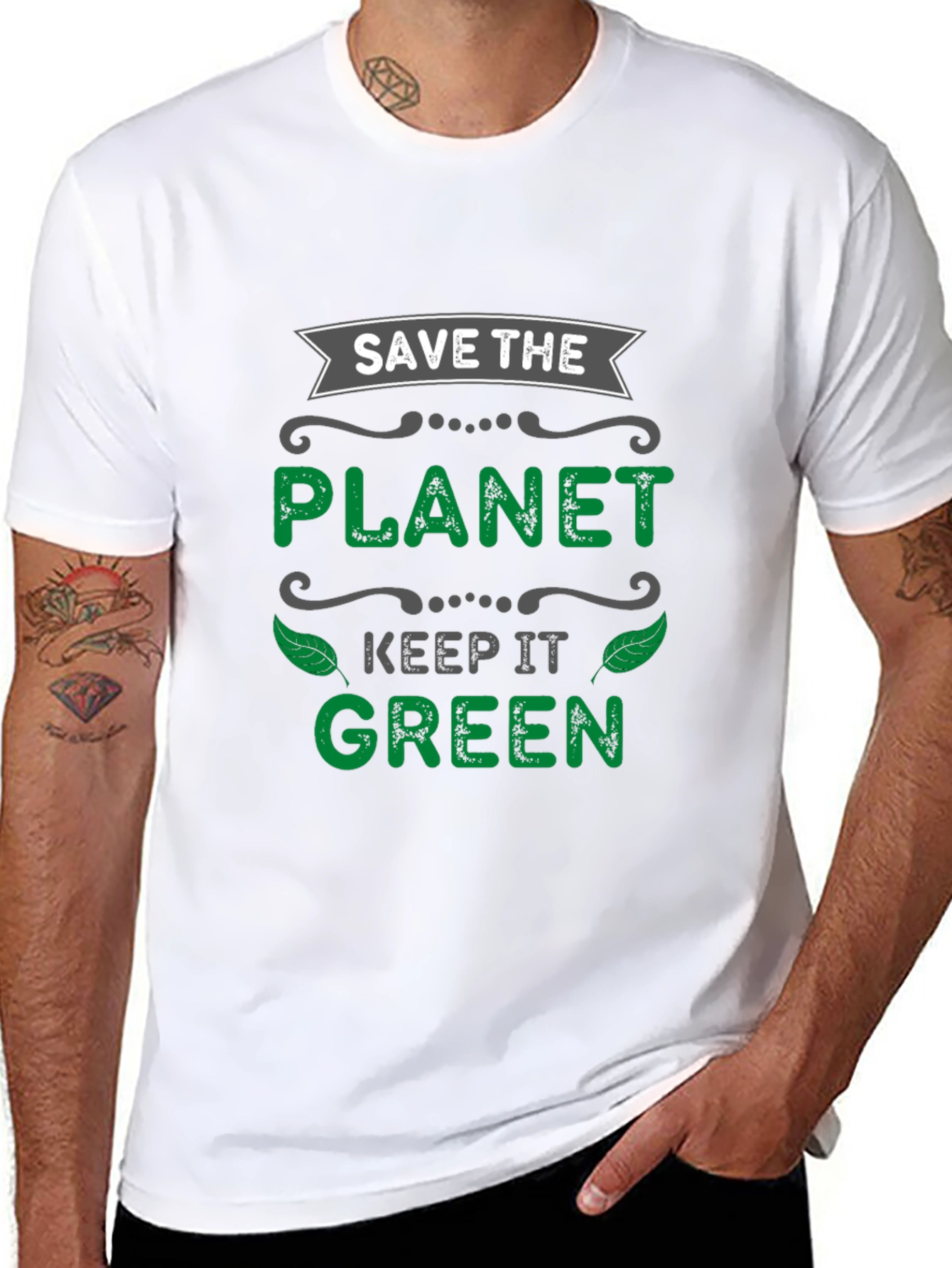 Eco-Friendly Save the Planet Graphic Tee