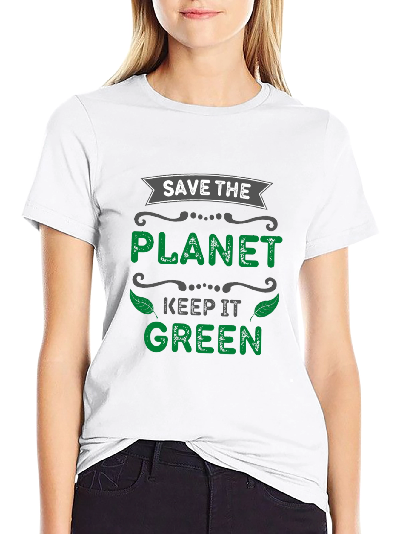 Eco-Friendly Save the Planet Graphic Tee