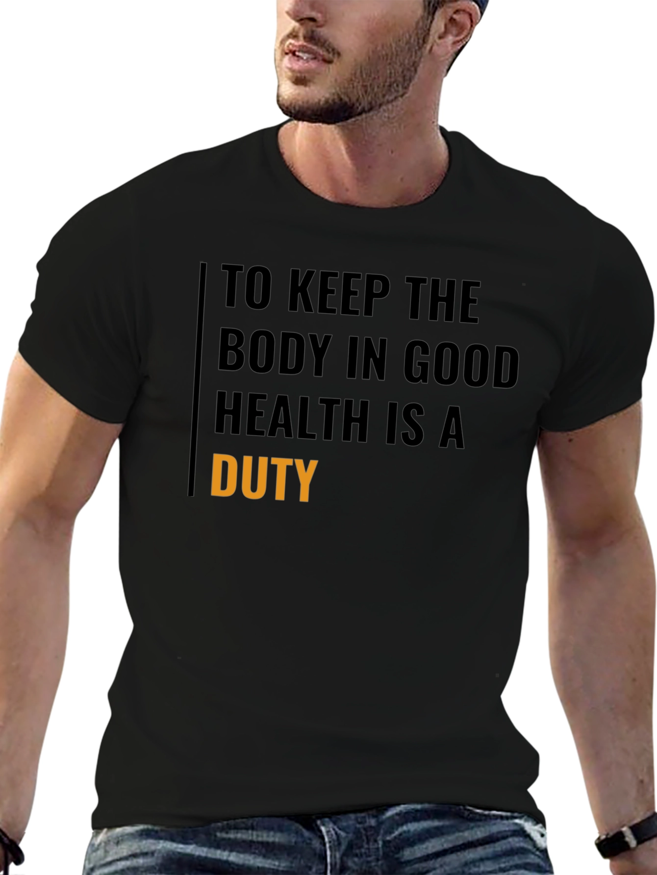 Good Health Duty Black T-Shirt