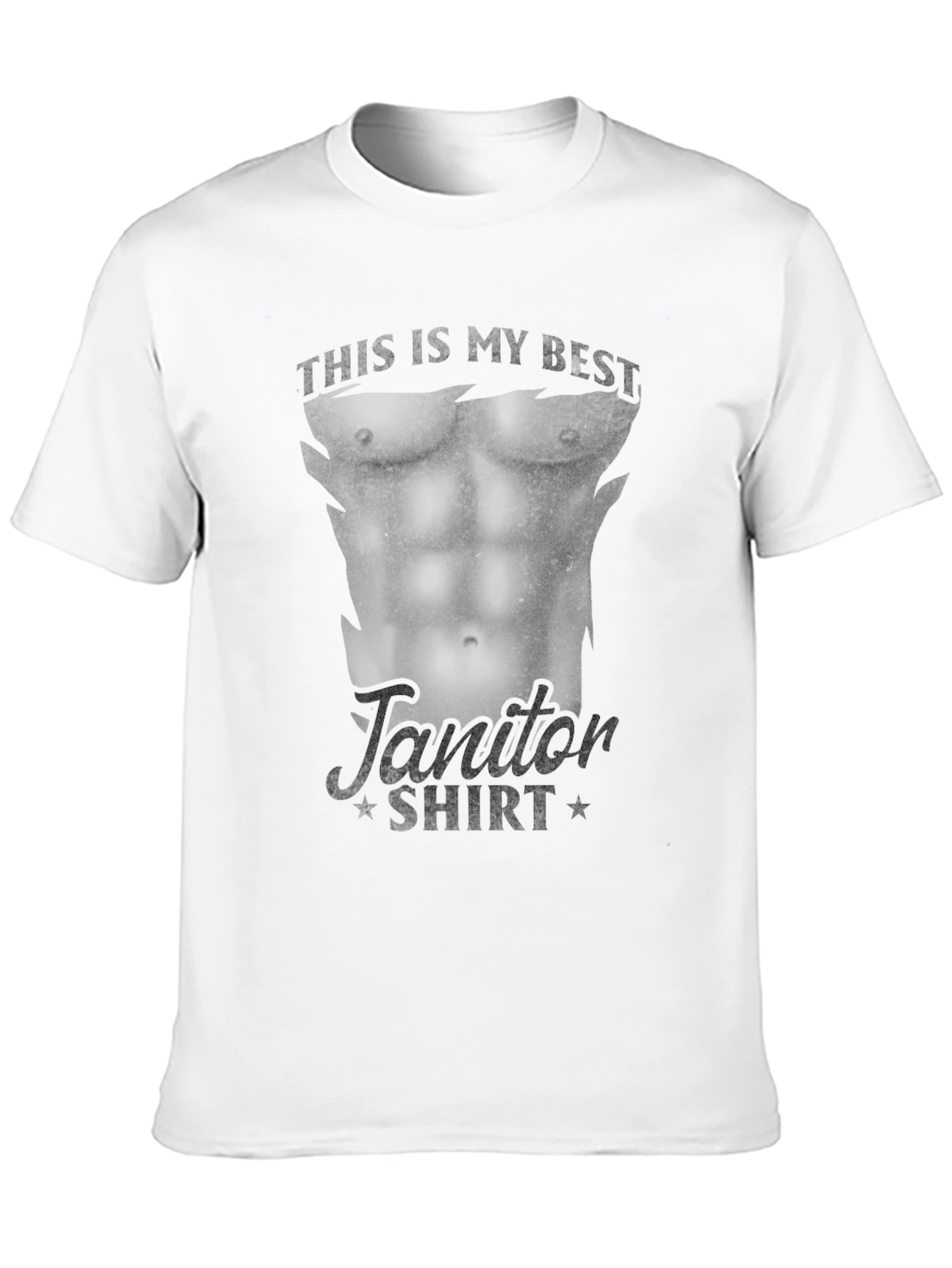 Funny Janitor Muscle Body T-Shirt