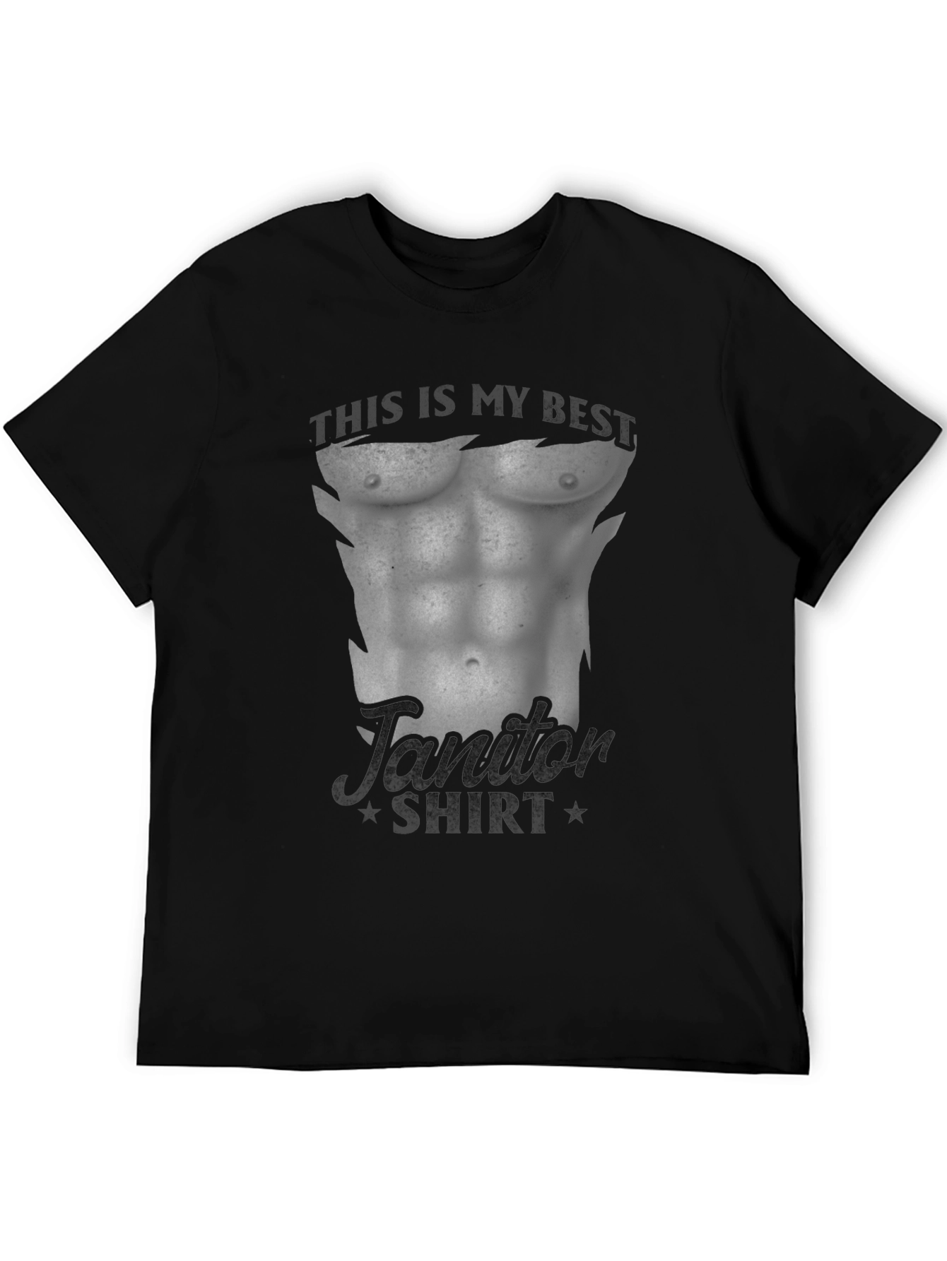 Funny Janitor Muscle Body T-Shirt