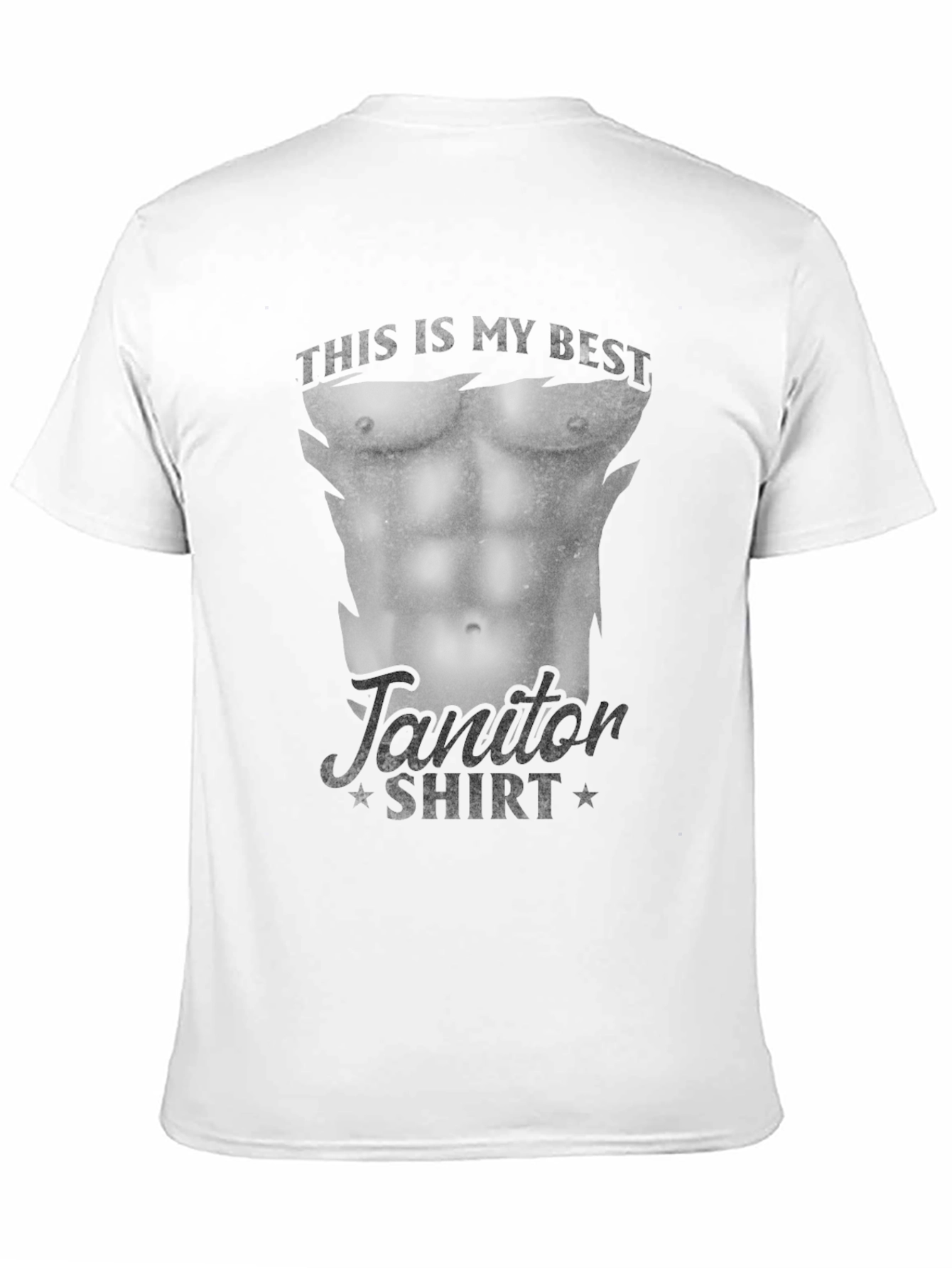Funny Janitor Muscle Body T-Shirt