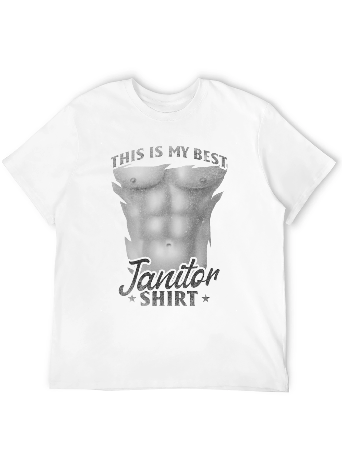Funny Janitor Muscle Body T-Shirt