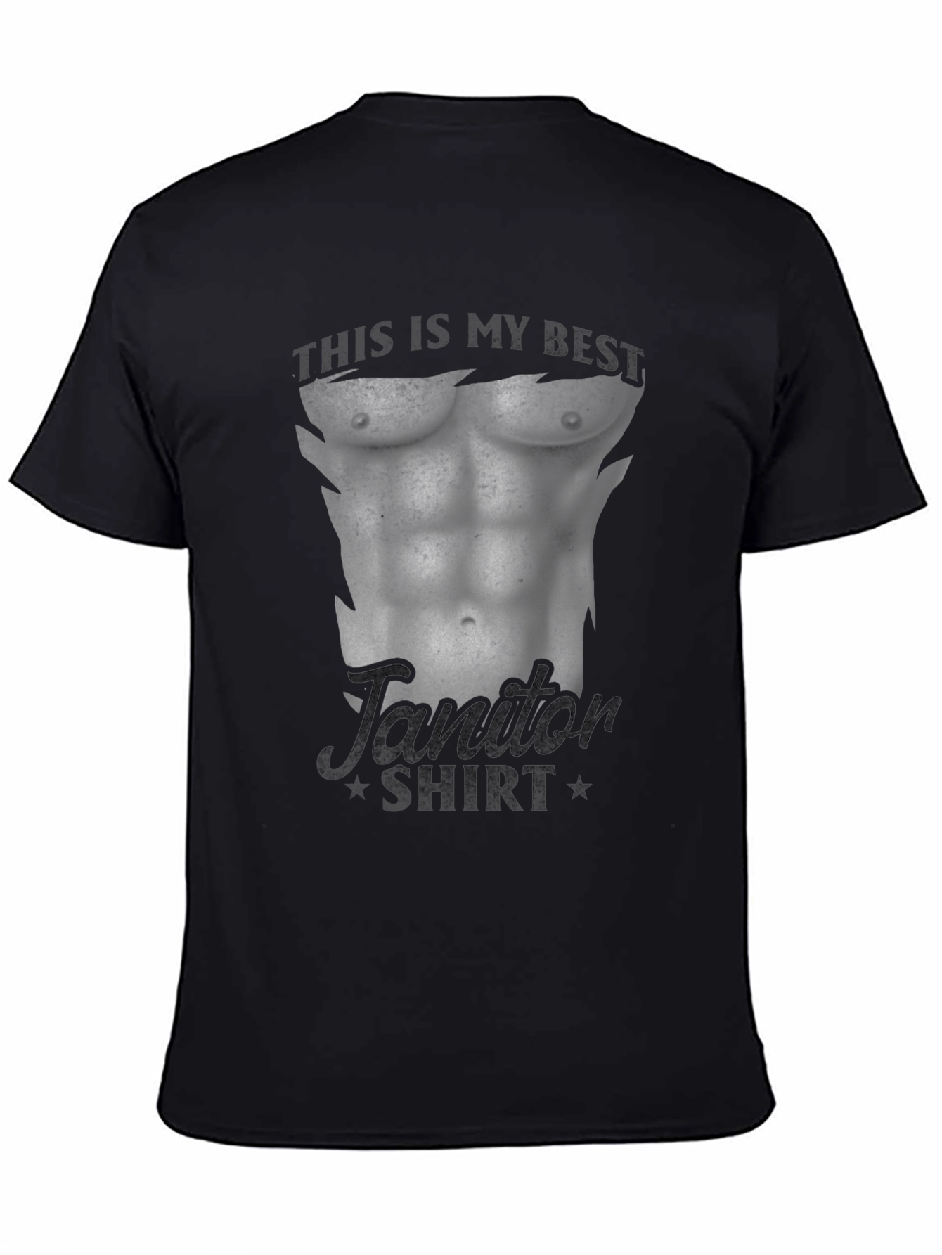Funny Janitor Muscle Body T-Shirt