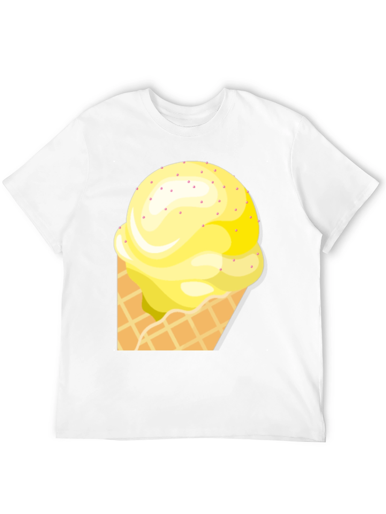Ice Cream Cone Graphic Tee - Black