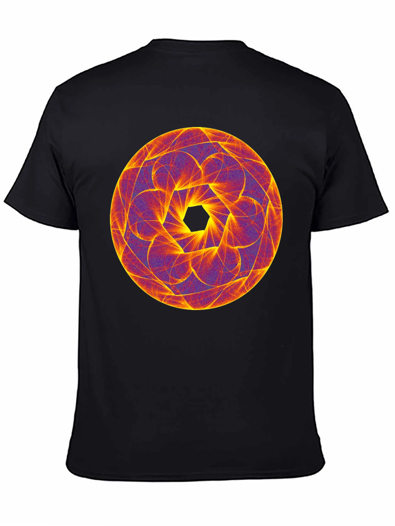 Geometric Mandala Tee - Psychedelic Style