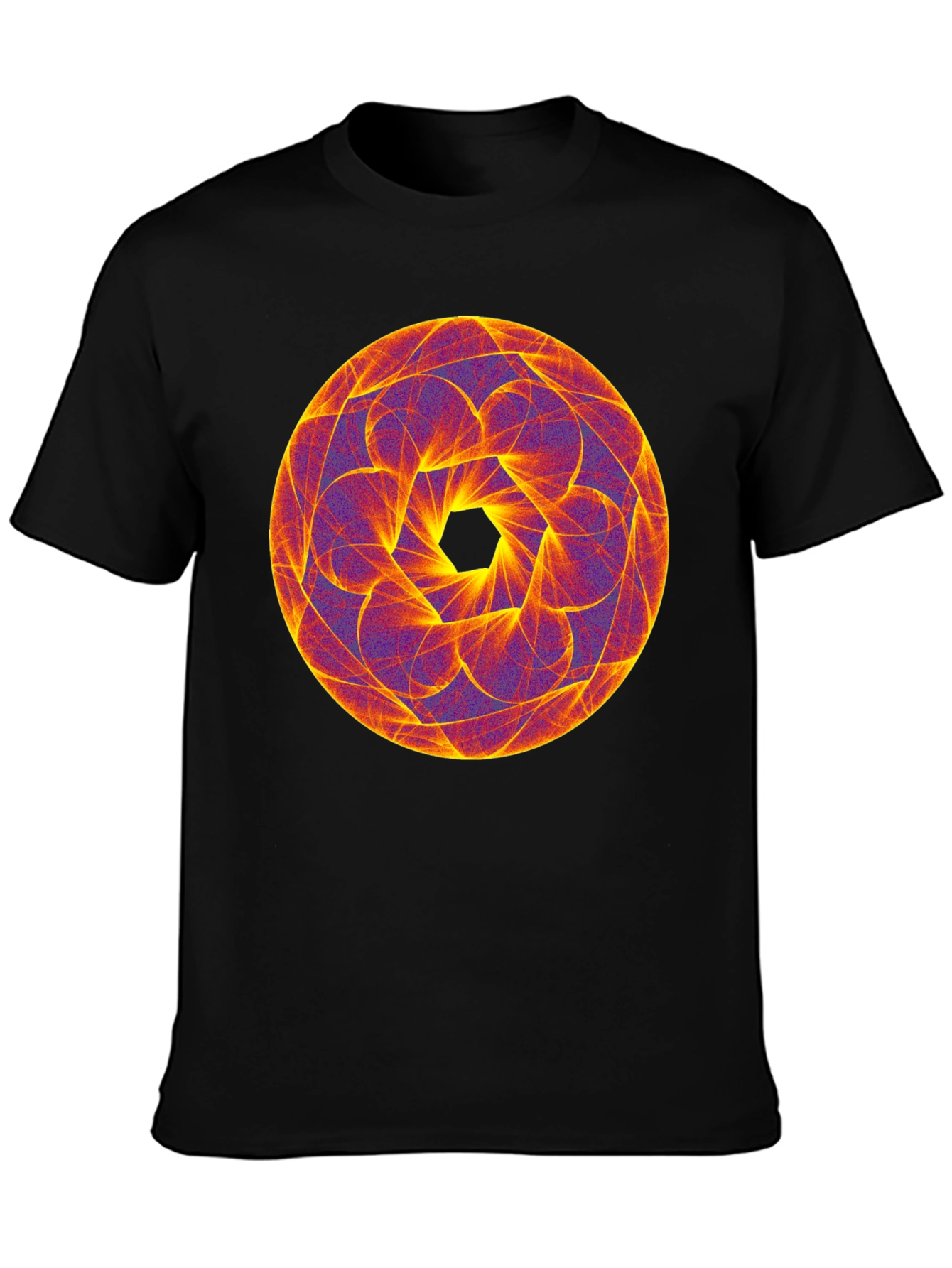 Geometric Mandala Tee - Psychedelic Style