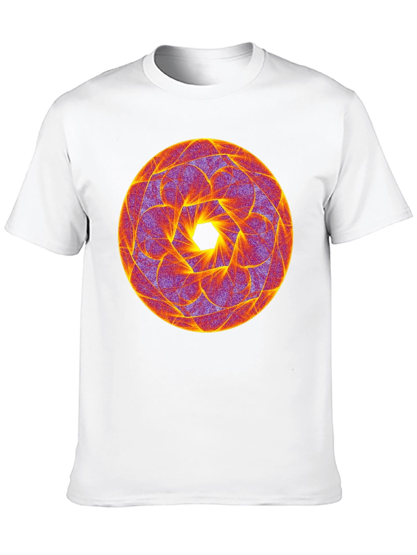 Geometric Mandala Tee - Psychedelic Style