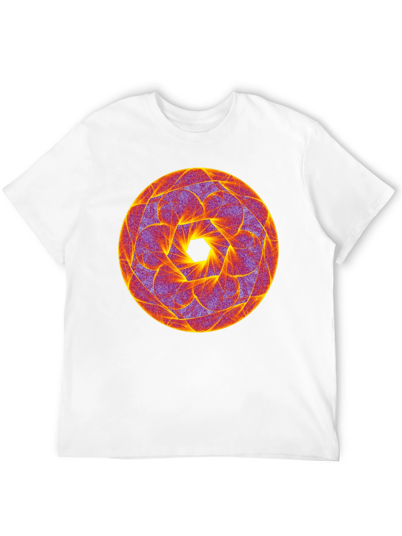 Geometric Mandala Tee - Psychedelic Style