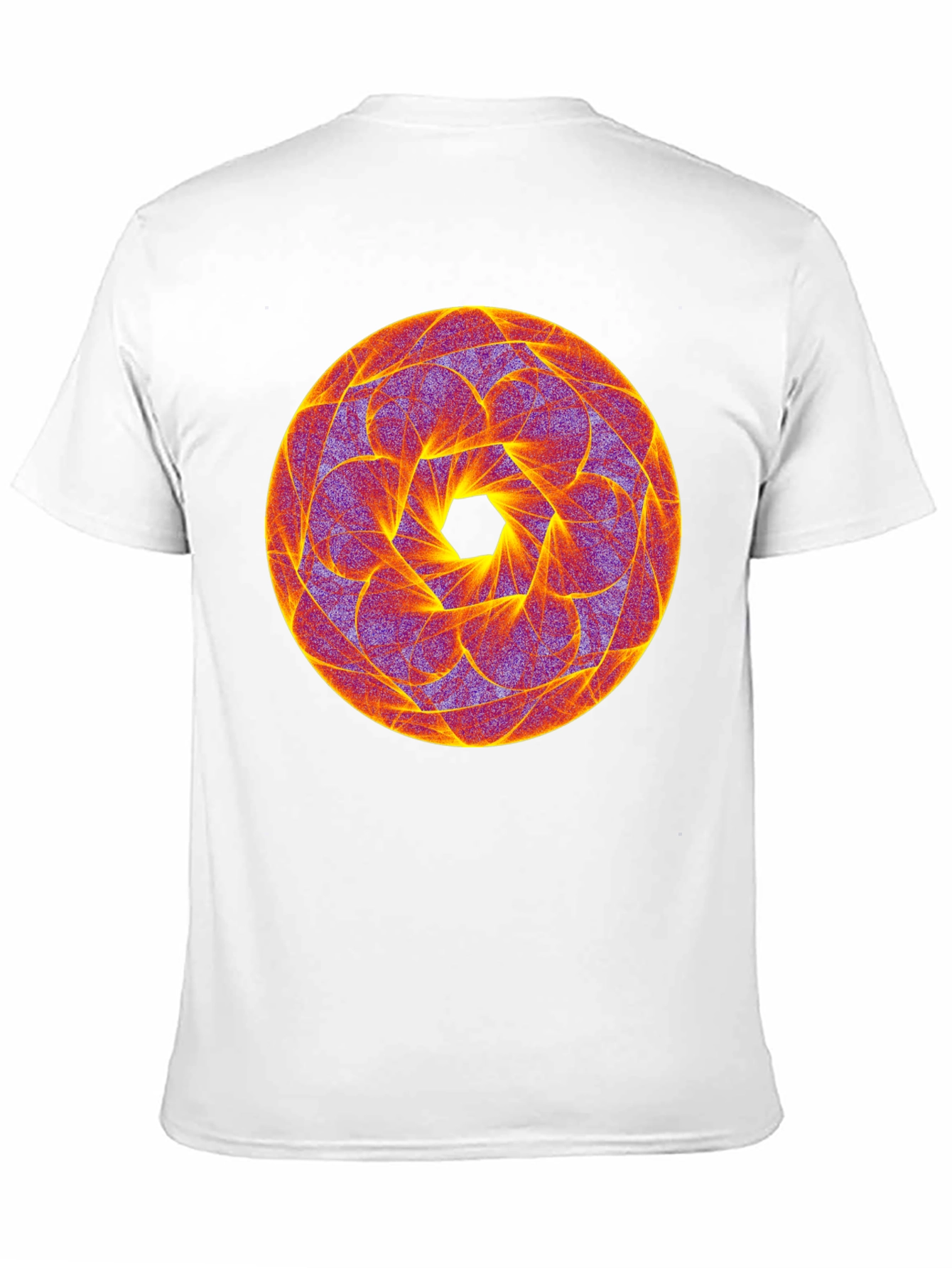 Geometric Mandala Tee - Psychedelic Style