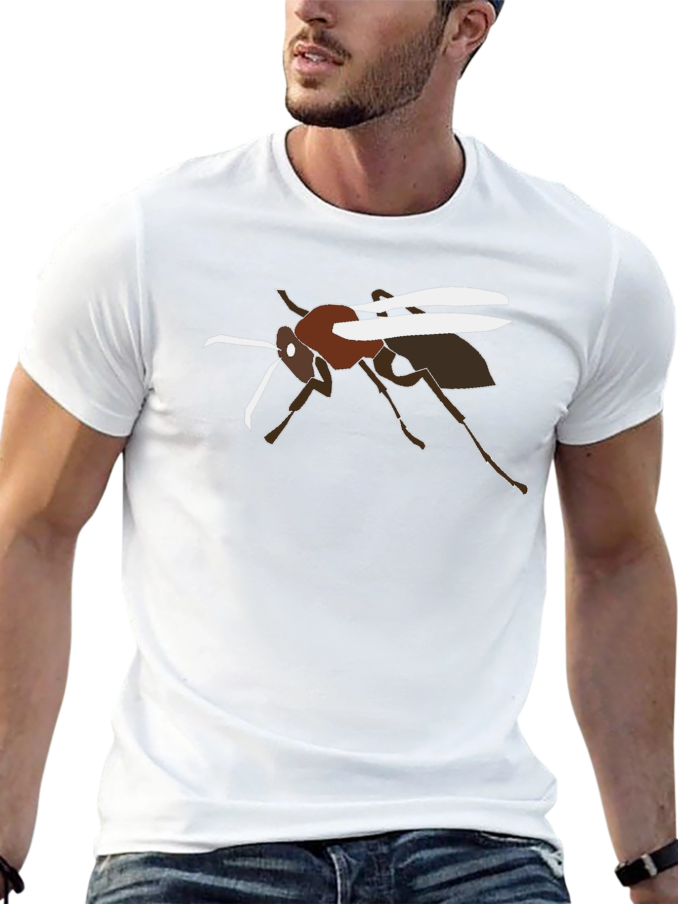 Wasp Graphic T-Shirt - Black Cotton Tee