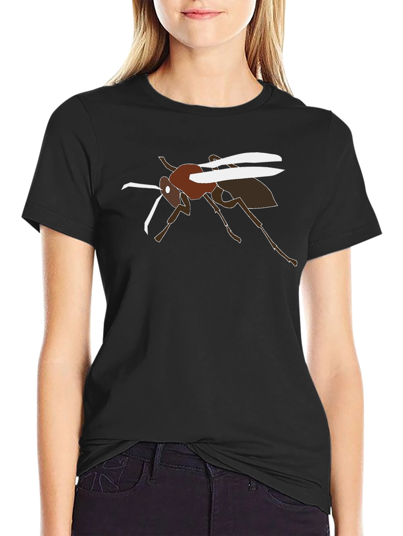 Wasp Graphic T-Shirt - Black Cotton Tee