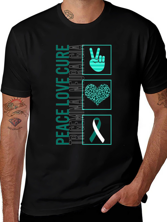 Peace Love Cure TN Awareness T-Shirt
