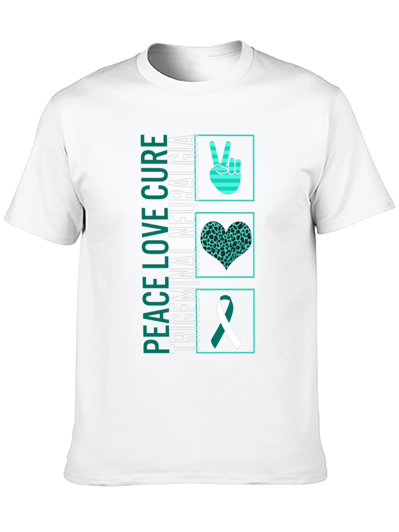 Peace Love Cure TN Awareness T-Shirt