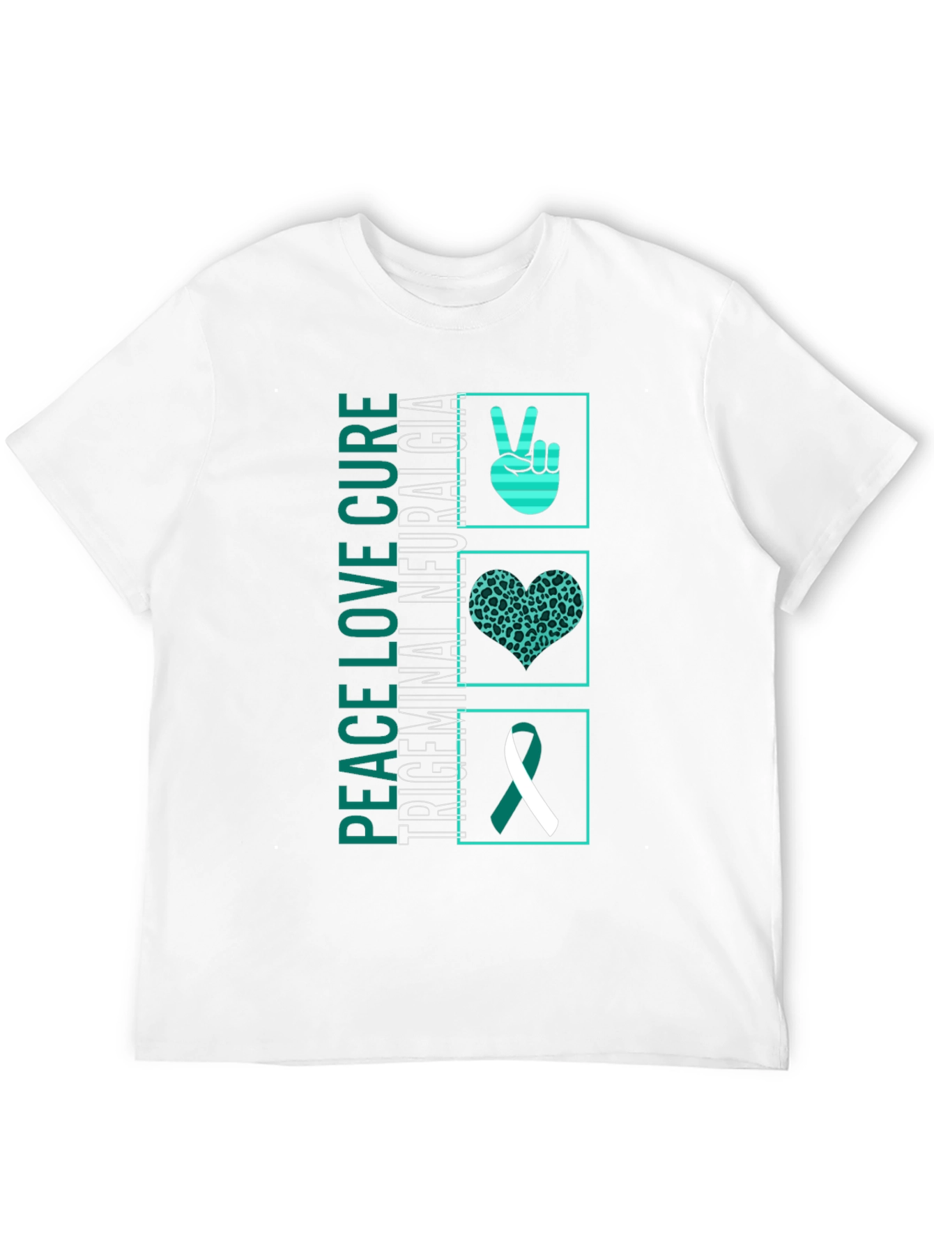 Peace Love Cure TN Awareness T-Shirt