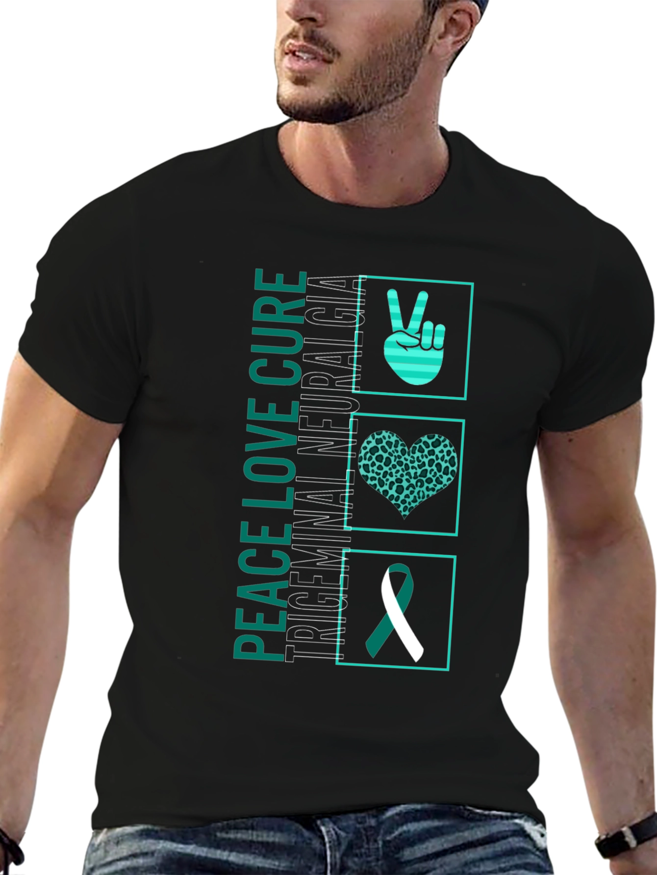Peace Love Cure TN Awareness T-Shirt