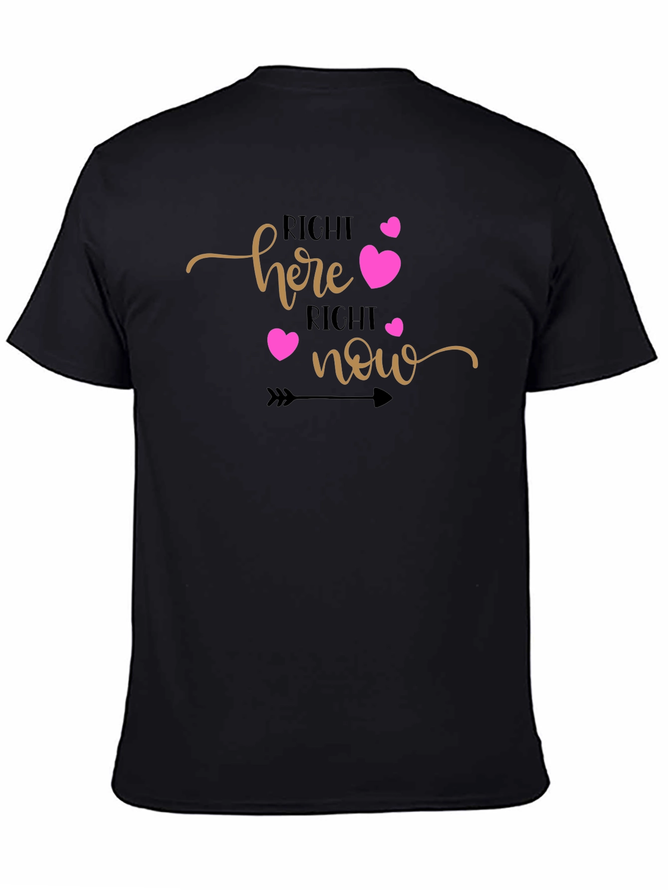 Right Here Right Now Graphic Tee - Black