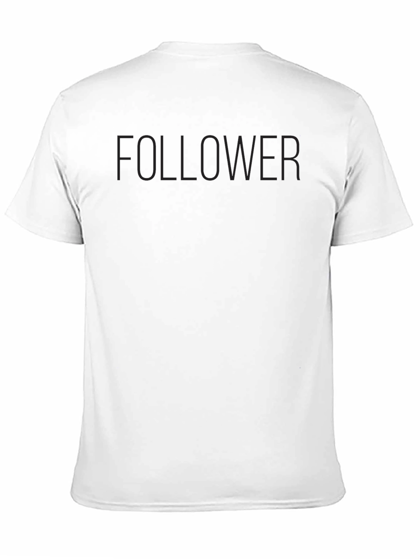 Follower Mens Black Crew Neck T-Shirt