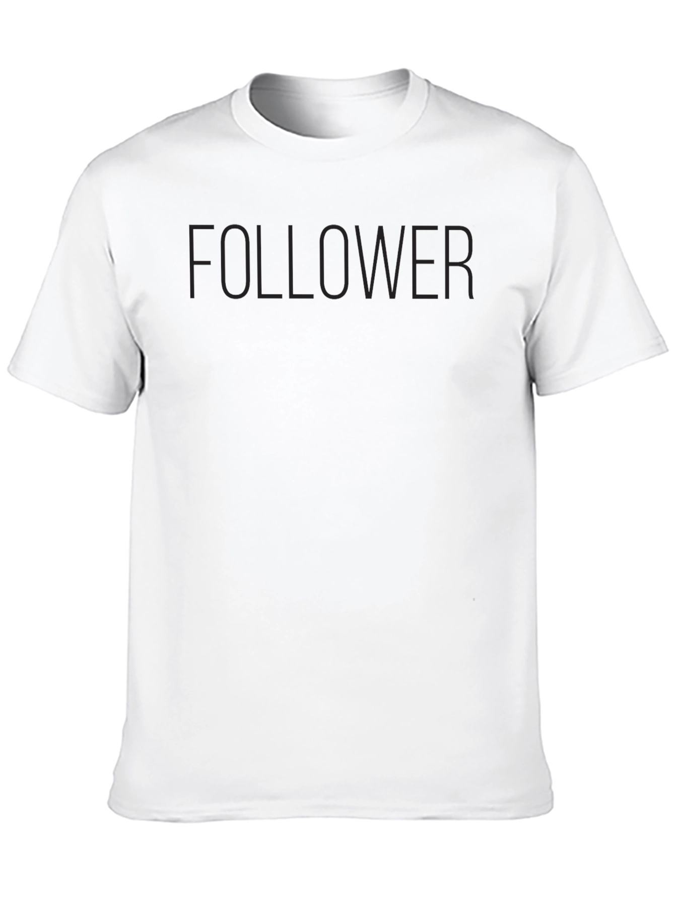 Follower Mens Black Crew Neck T-Shirt