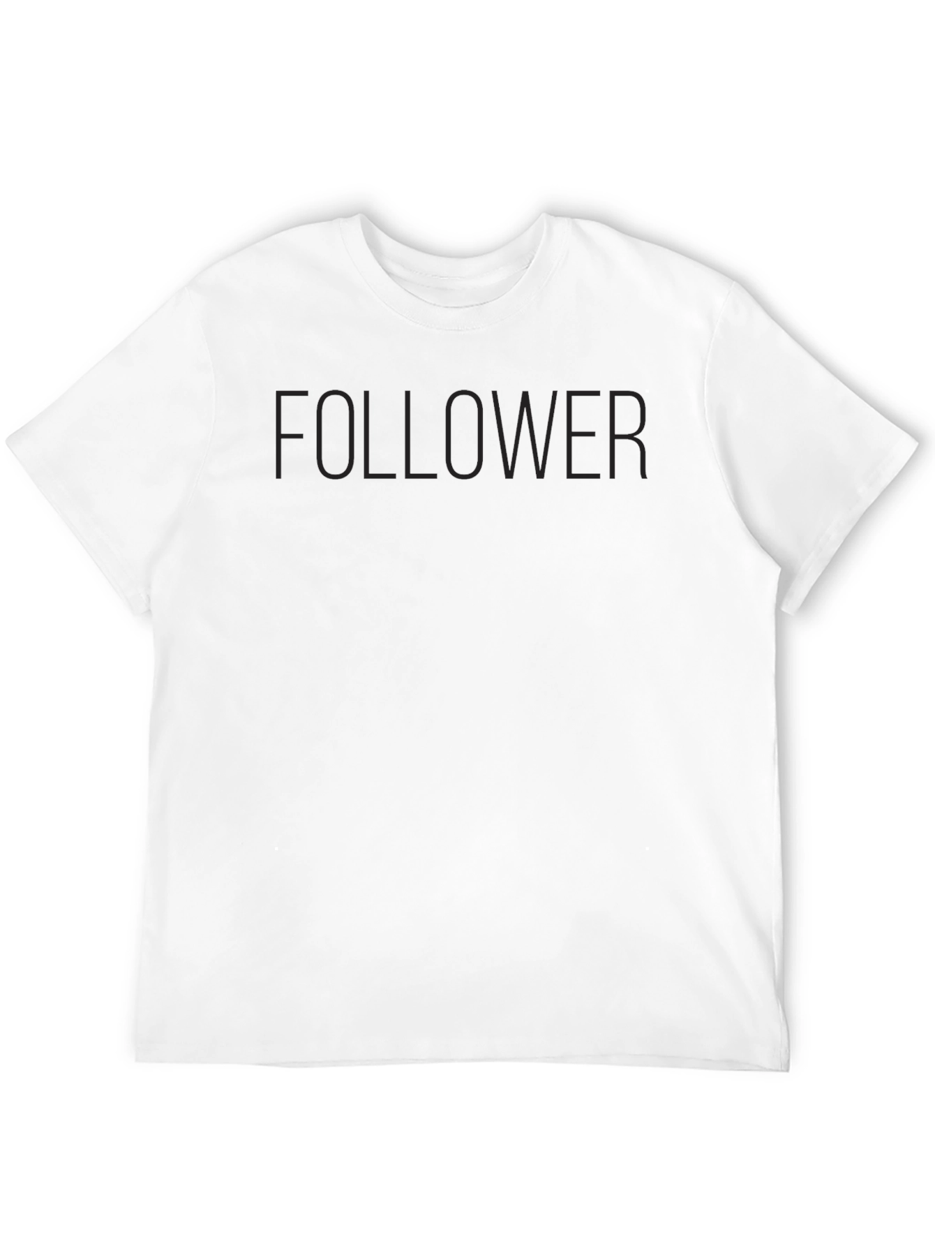 Follower Mens Black Crew Neck T-Shirt