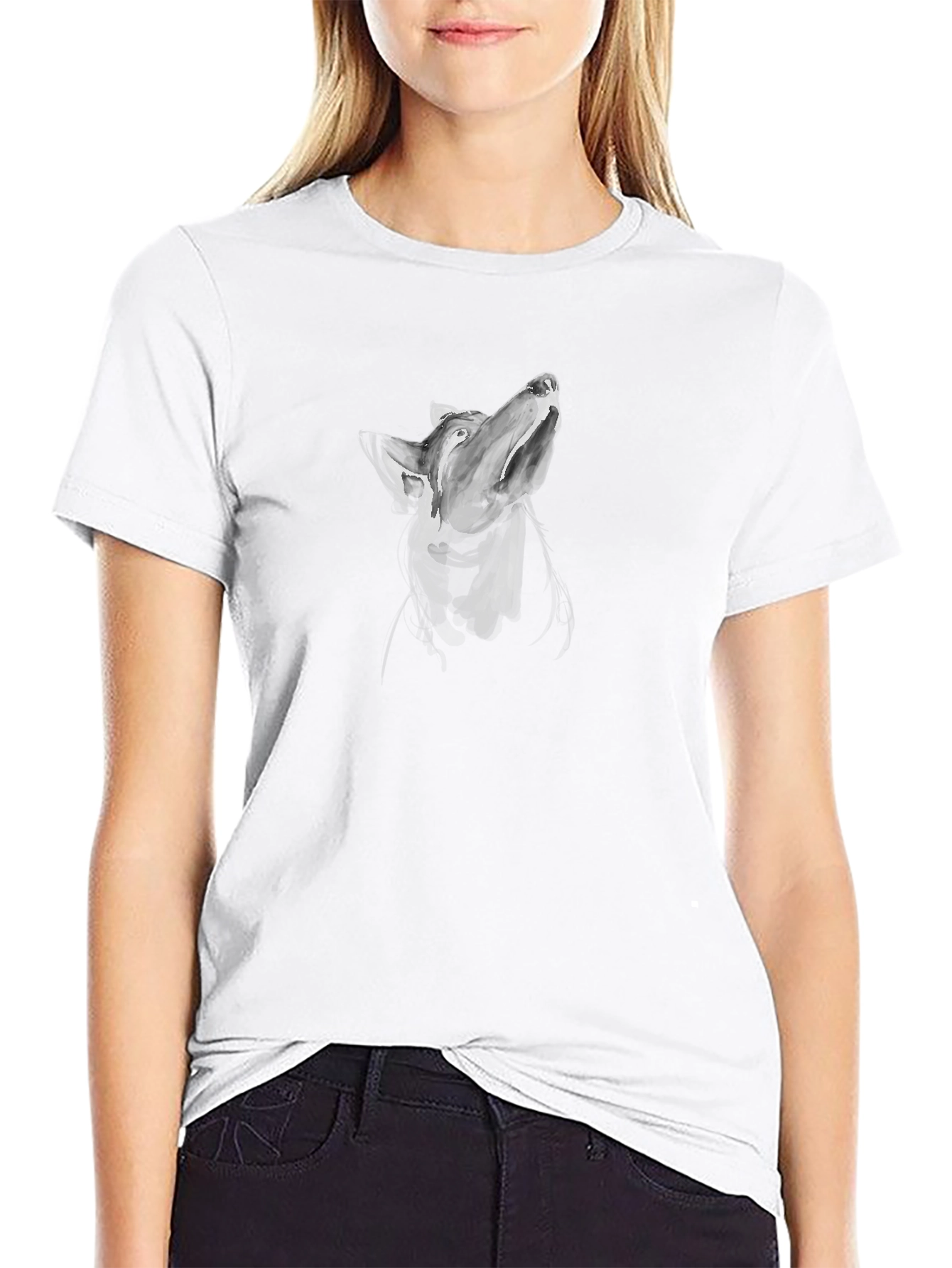 Doberman Sketch Graphic Tee - Stylish Mens Black T-Shirt