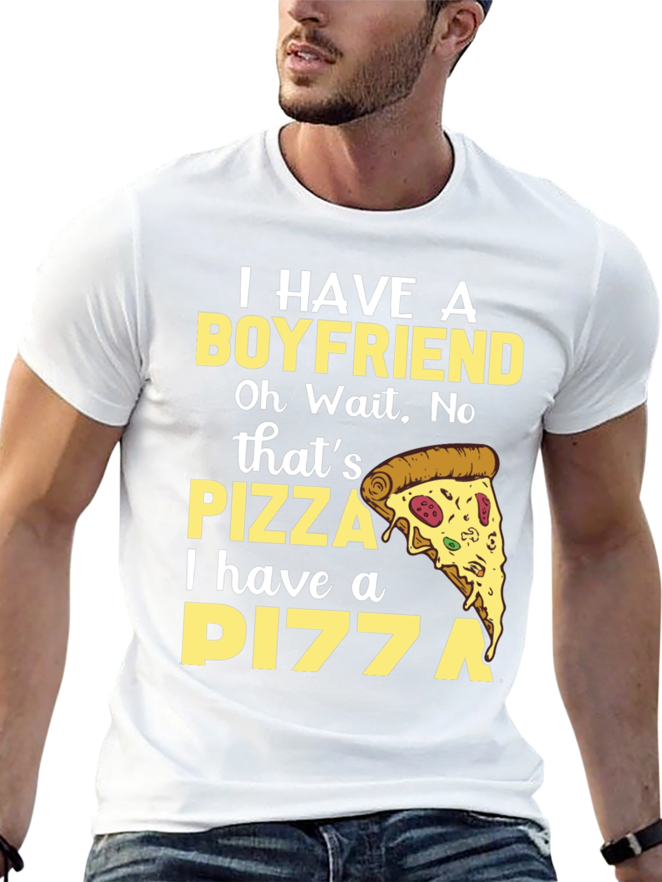Pizza Boyfriend T-Shirt - Funny Food Lover Tee