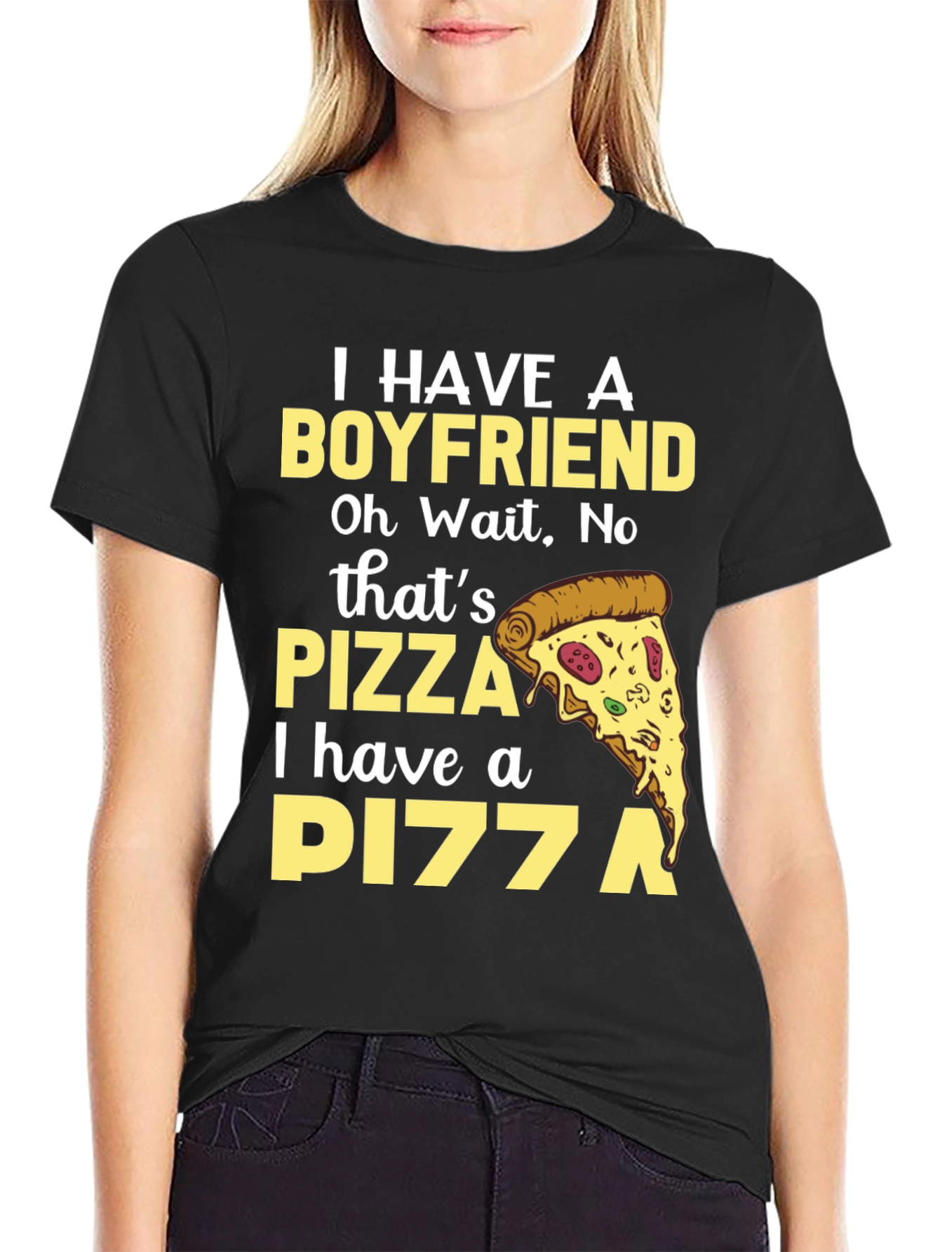 Pizza Boyfriend T-Shirt - Funny Food Lover Tee