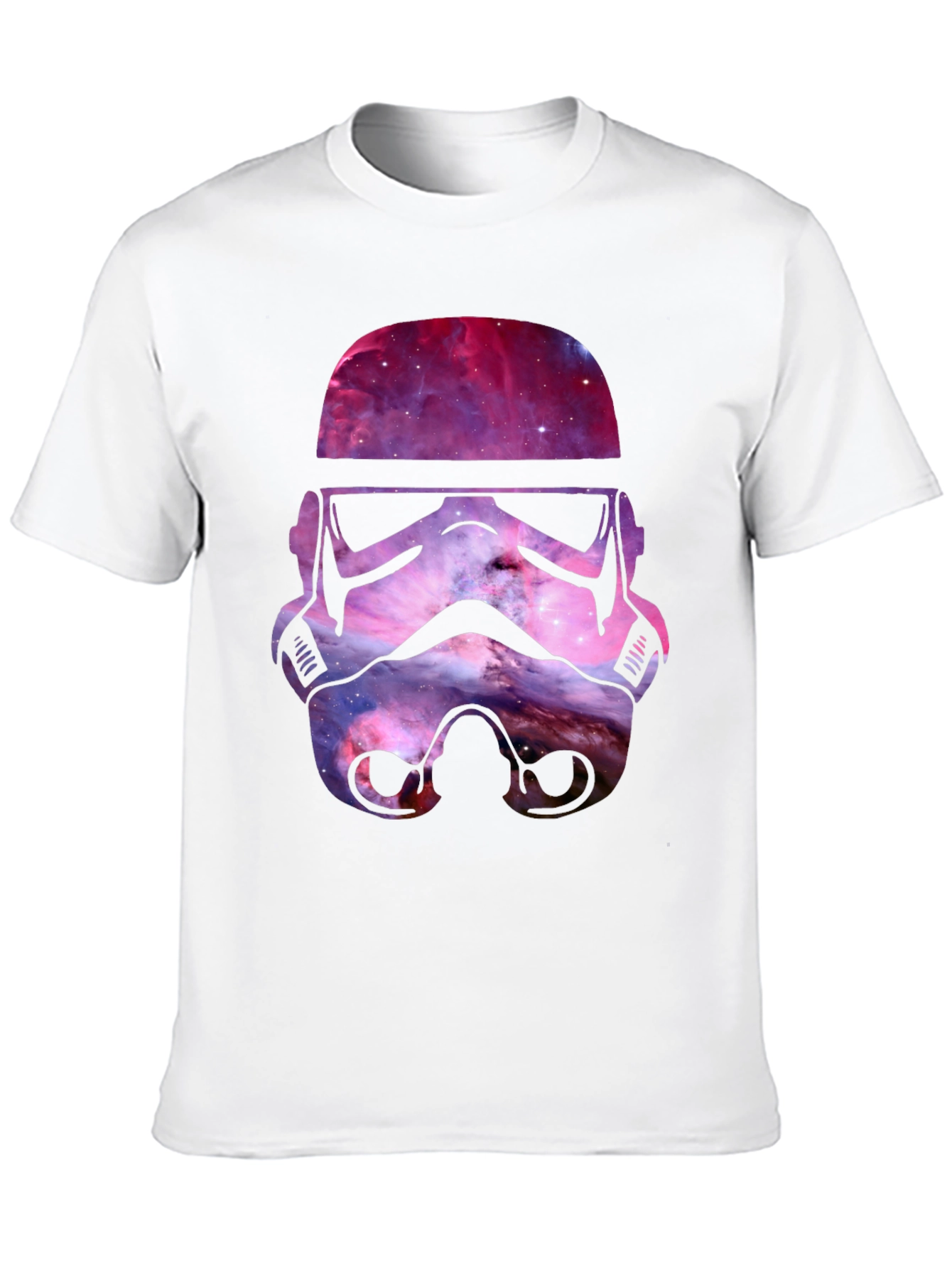 Galaxy Stormtrooper Helmet Graphic T-Shirt