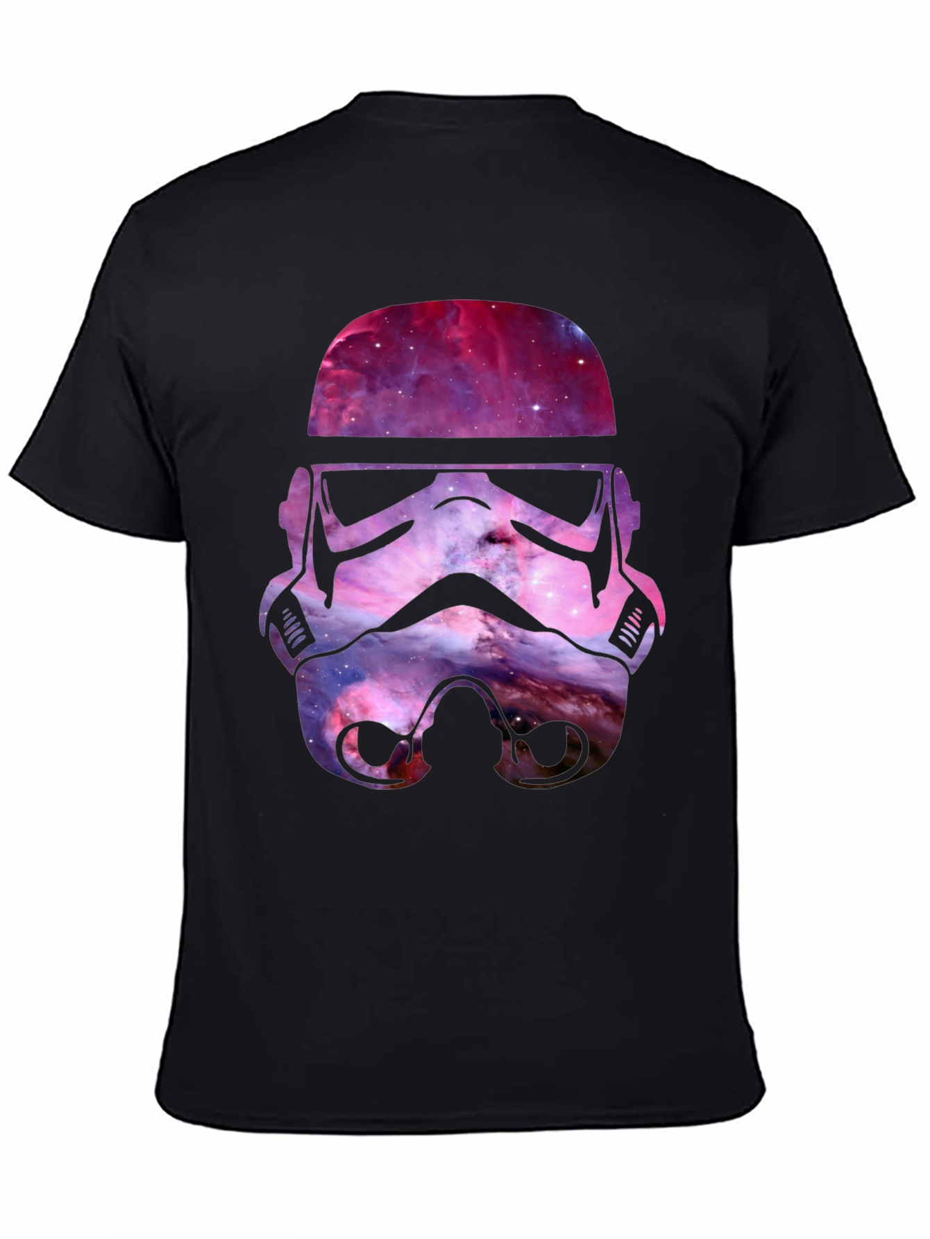 Galaxy Stormtrooper Helmet Graphic T-Shirt