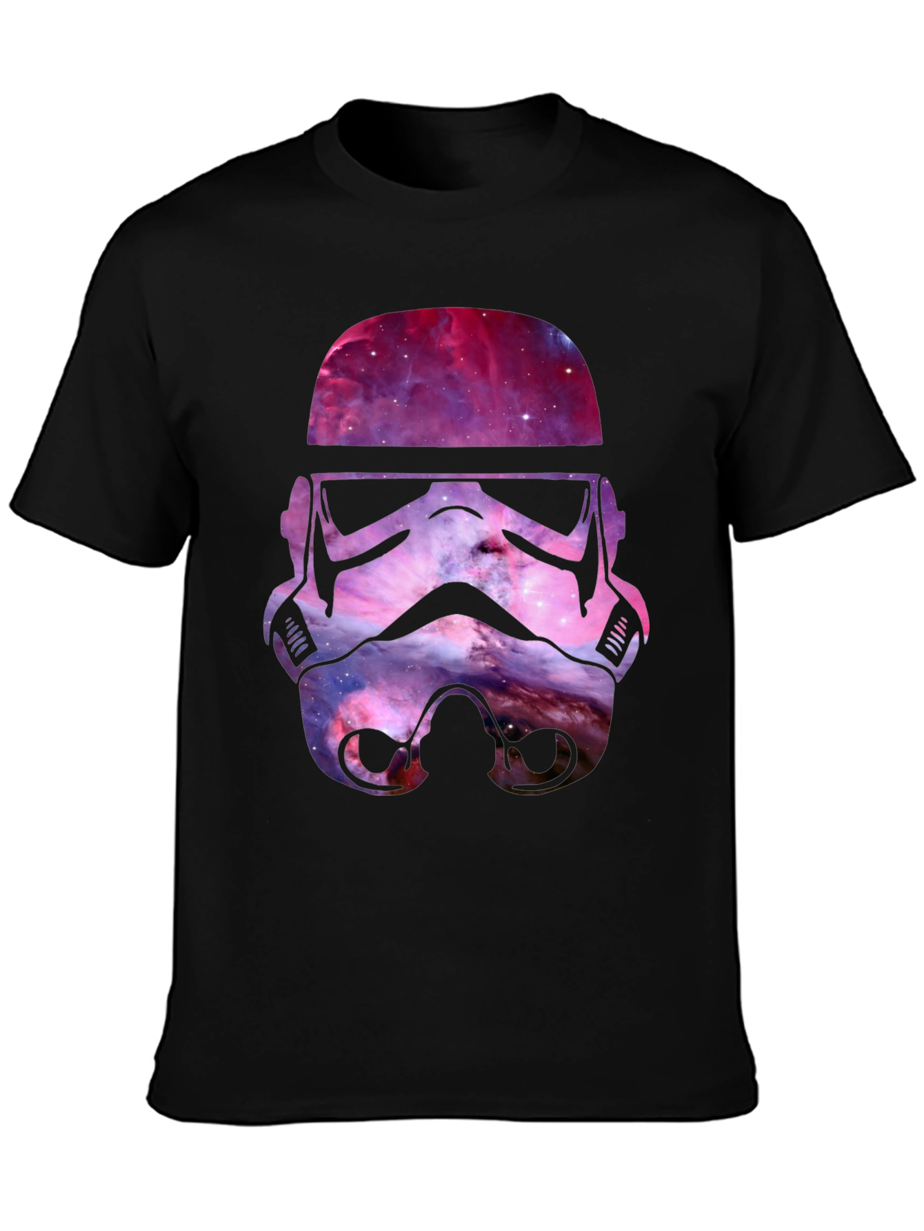 Galaxy Stormtrooper Helmet Graphic T-Shirt