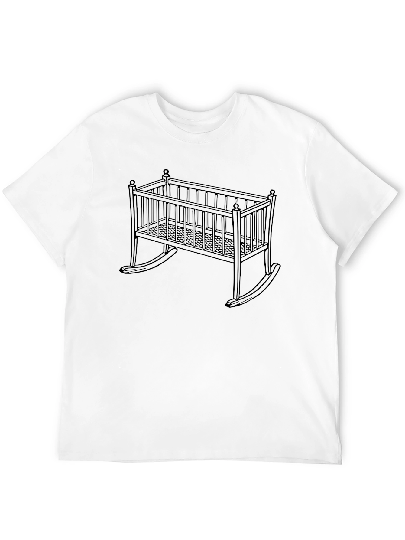 Crib Outline Graphic Tee - Unisex Style
