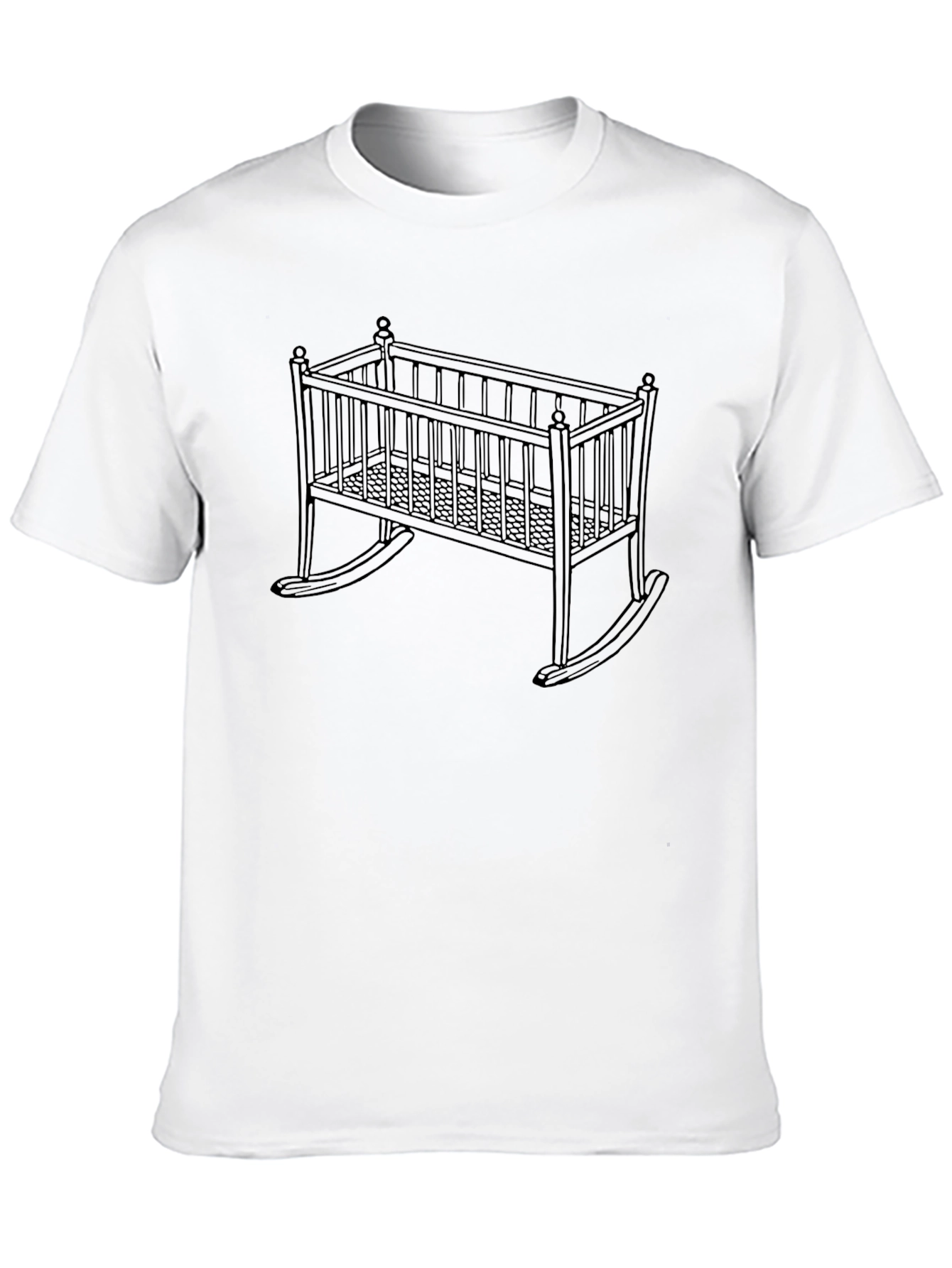 Crib Outline Graphic Tee - Unisex Style