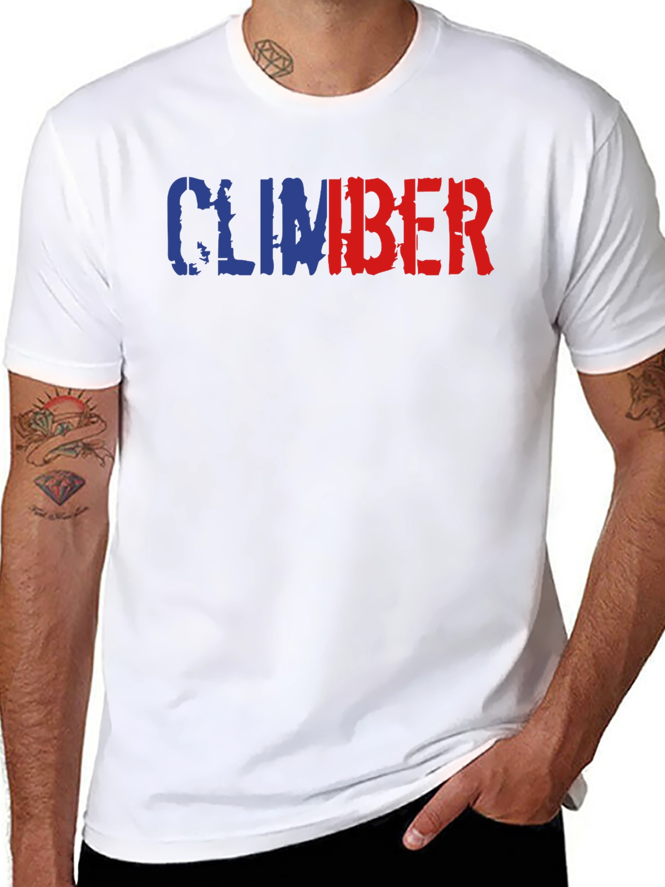 Climber Graphic Tee - Black Cotton Blend