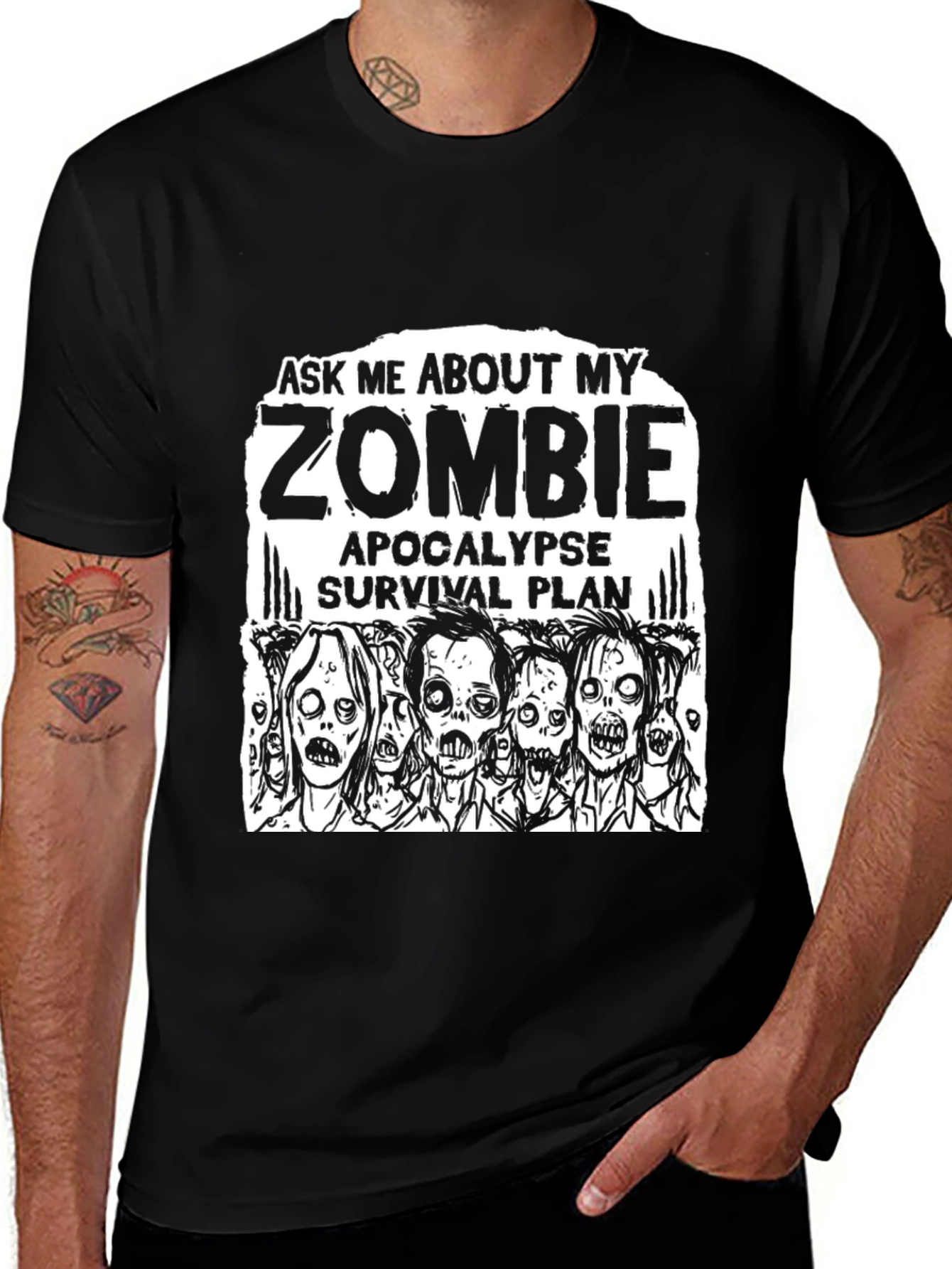Zombie Apocalypse Survival Plan T-Shirt
