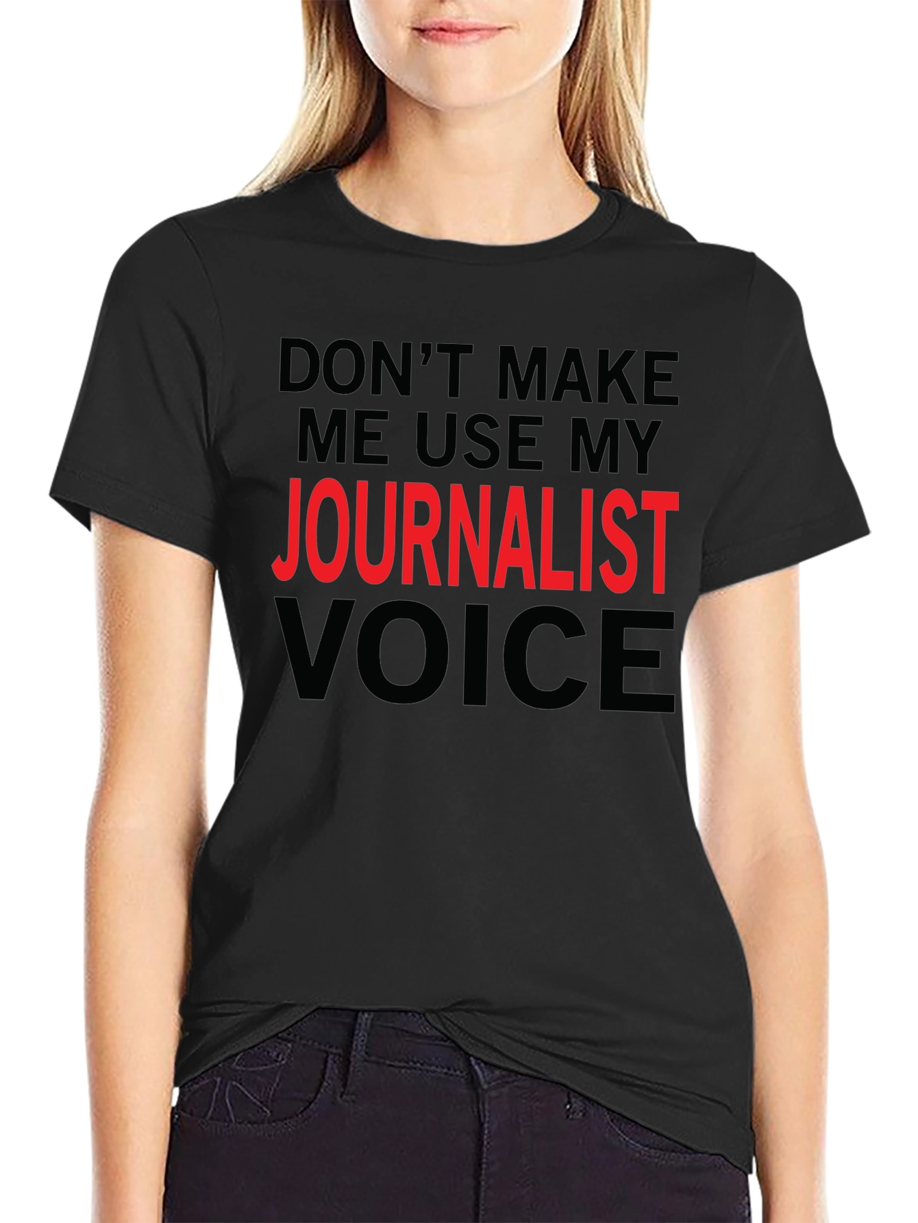 Journalist Voice Graphic Tee - Black
