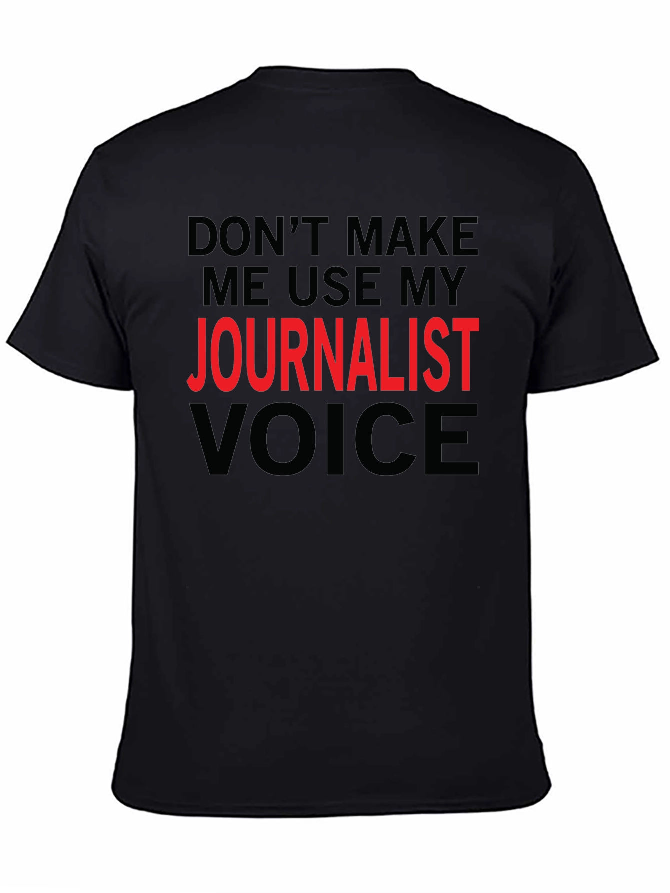 Journalist Voice Graphic Tee - Black