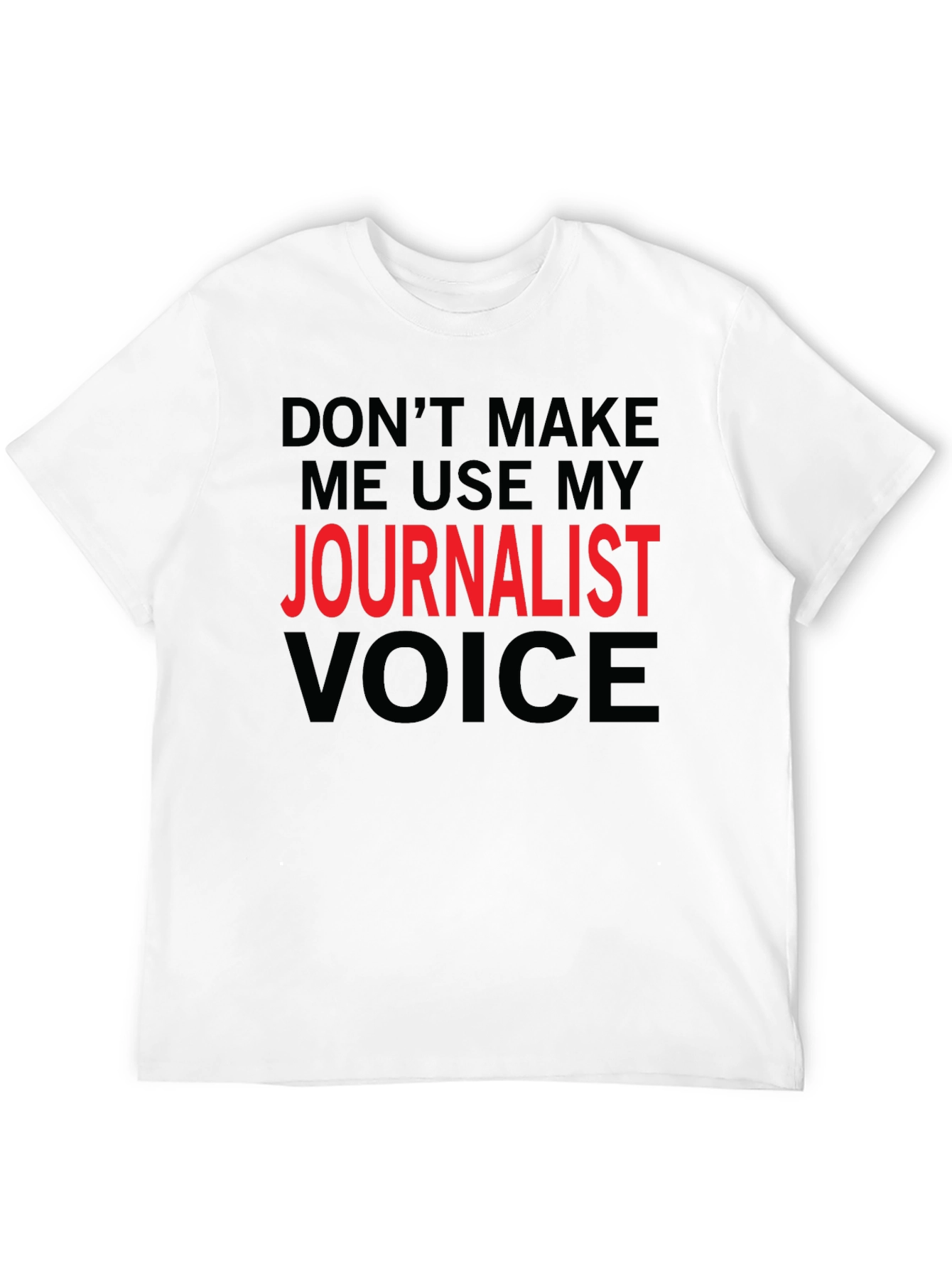 Journalist Voice Graphic Tee - Black