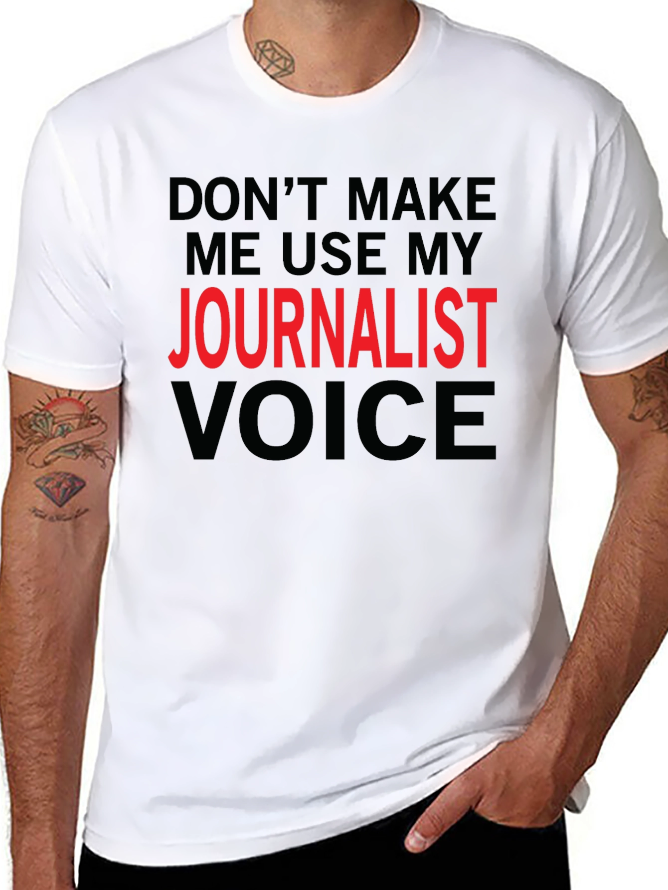 Journalist Voice Graphic Tee - Black